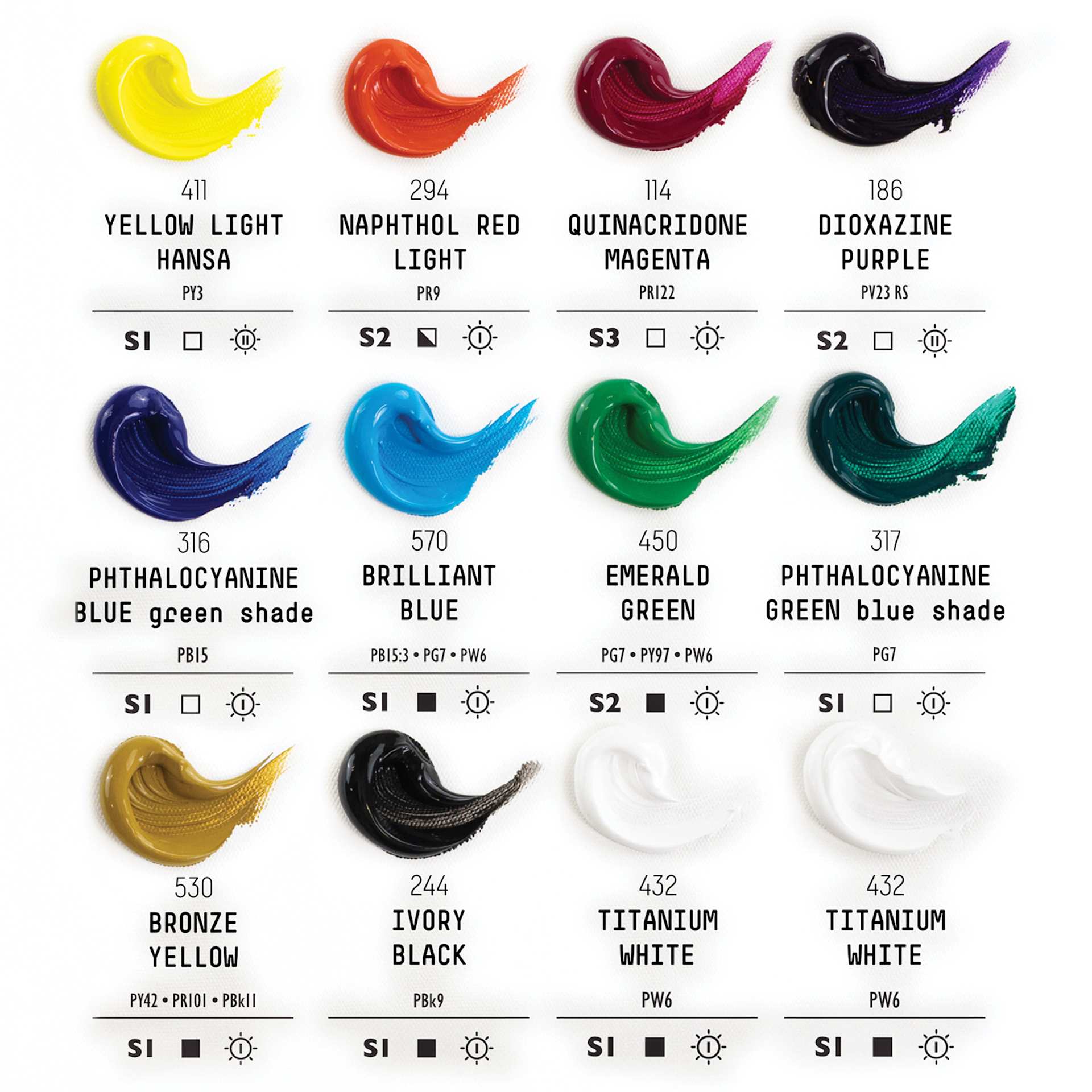 Set content color list.