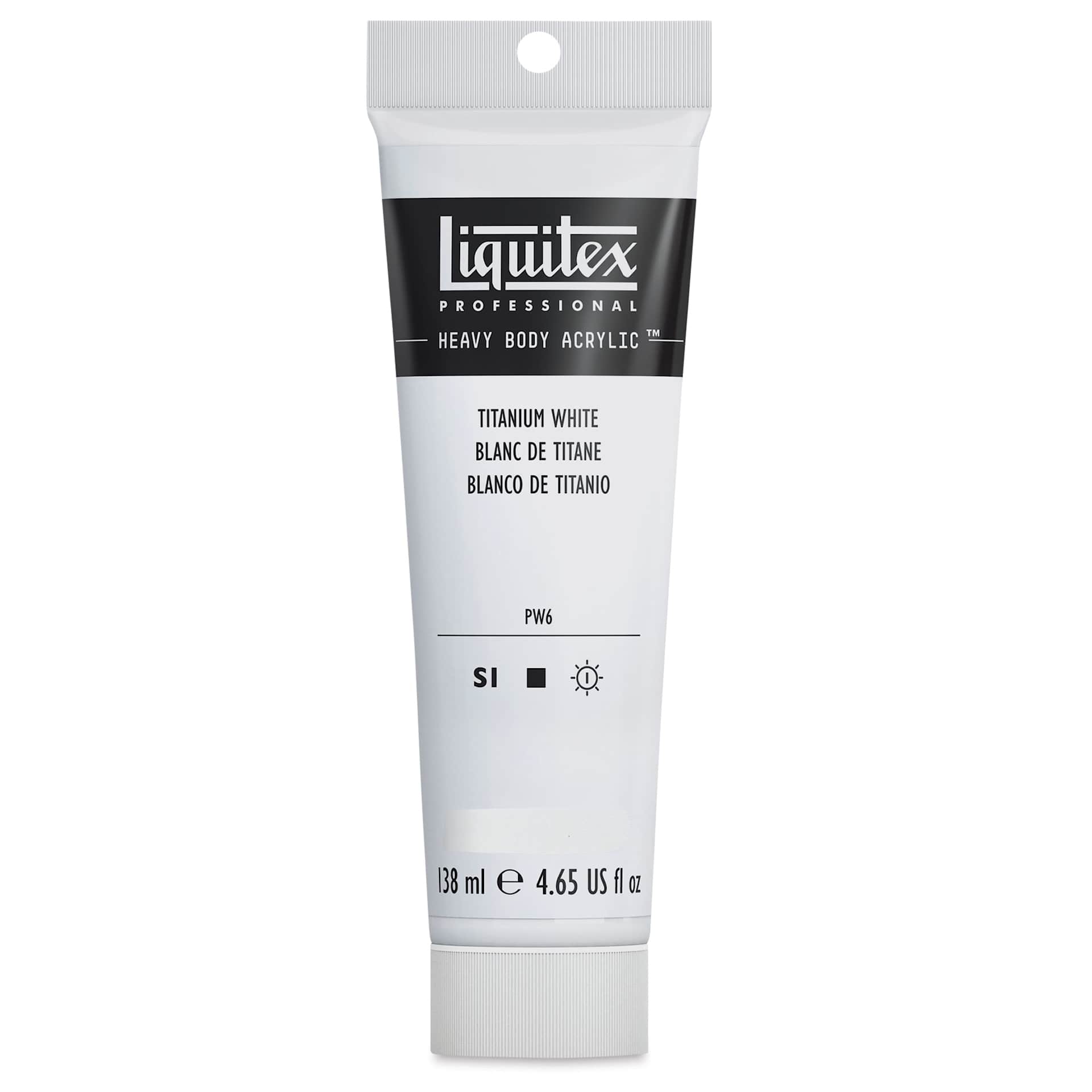 Liquitex Heavy Body Artist Acrylics - Titanium White, 4.65 oz Tube