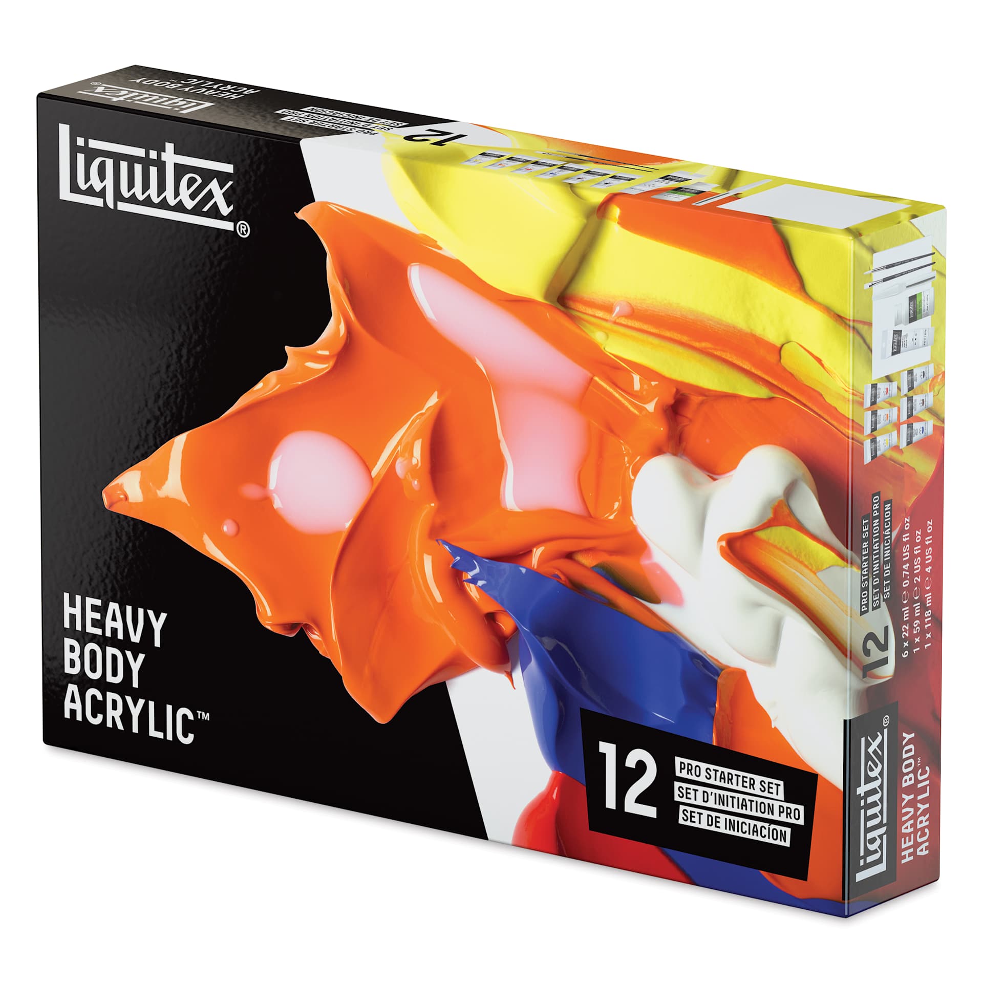 Liquitex Professional Heavy Body Acrylics - Set of 12, Pro Starter Set, 22 ml, packaging