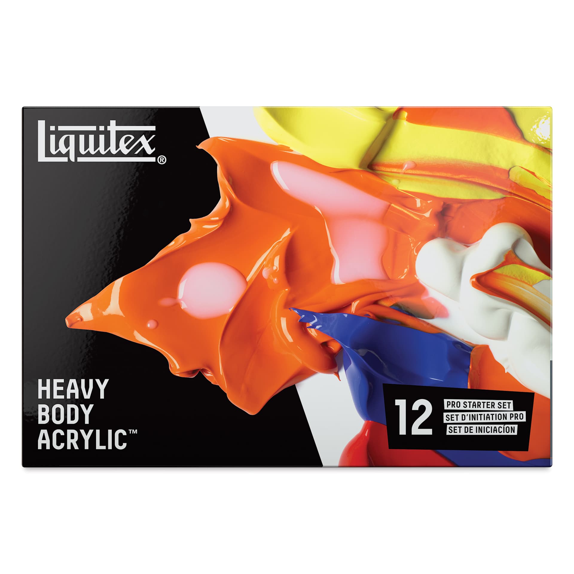 Liquitex Professional Heavy Body Acrylics - Set of 12, Pro Starter Set, 22 ml, front of packaging