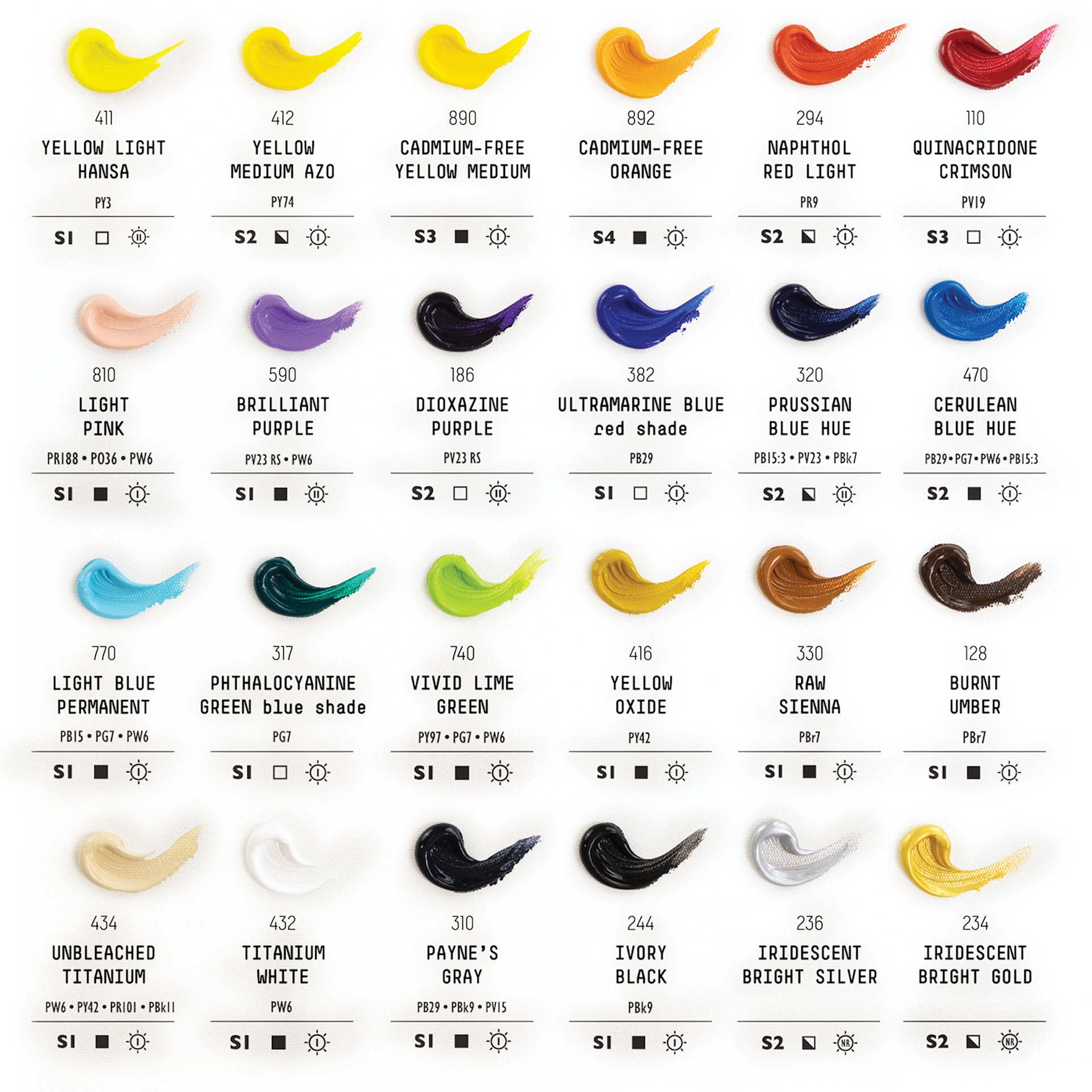 Set content color list.