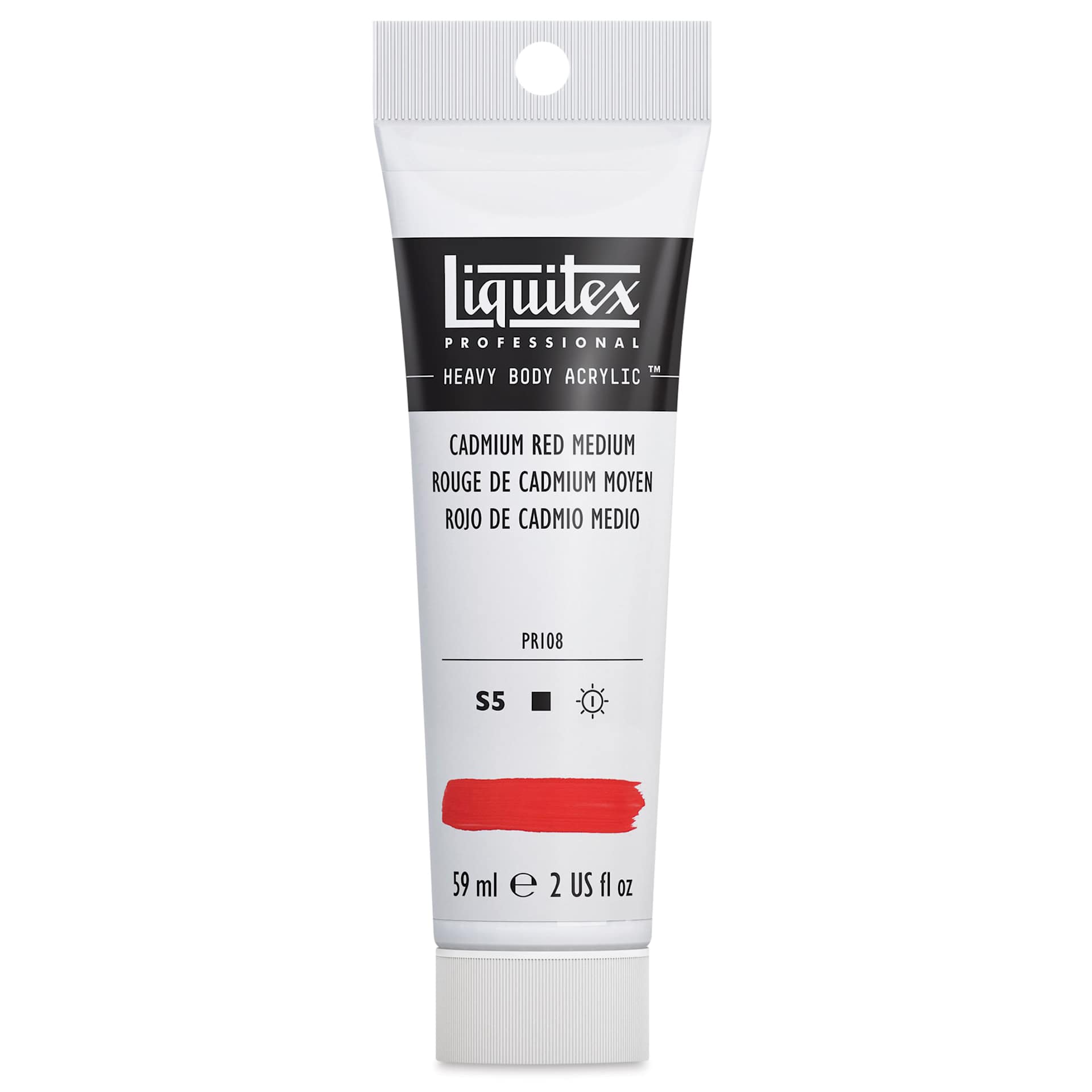 Liquitex Heavy Body Artist Acrylics - Cadmium Red Medium, 2 oz Tube