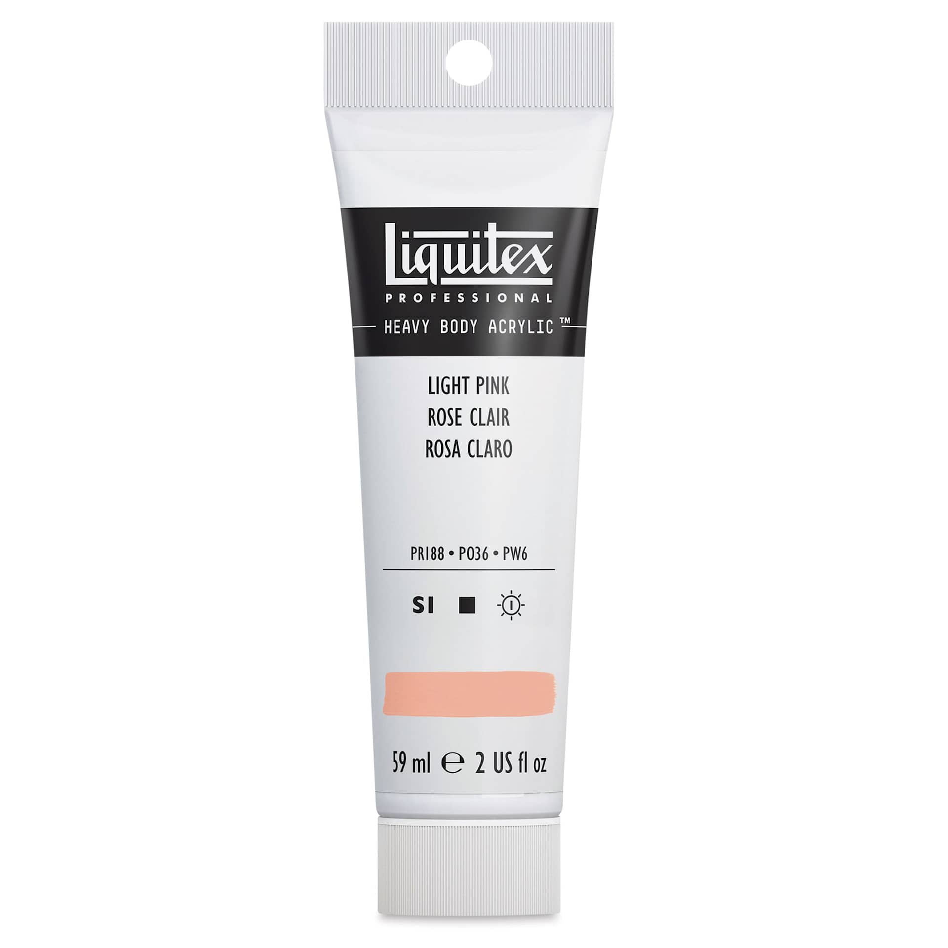Liquitex Heavy Body Artist Acrylics - Light Pink, 2 oz tube