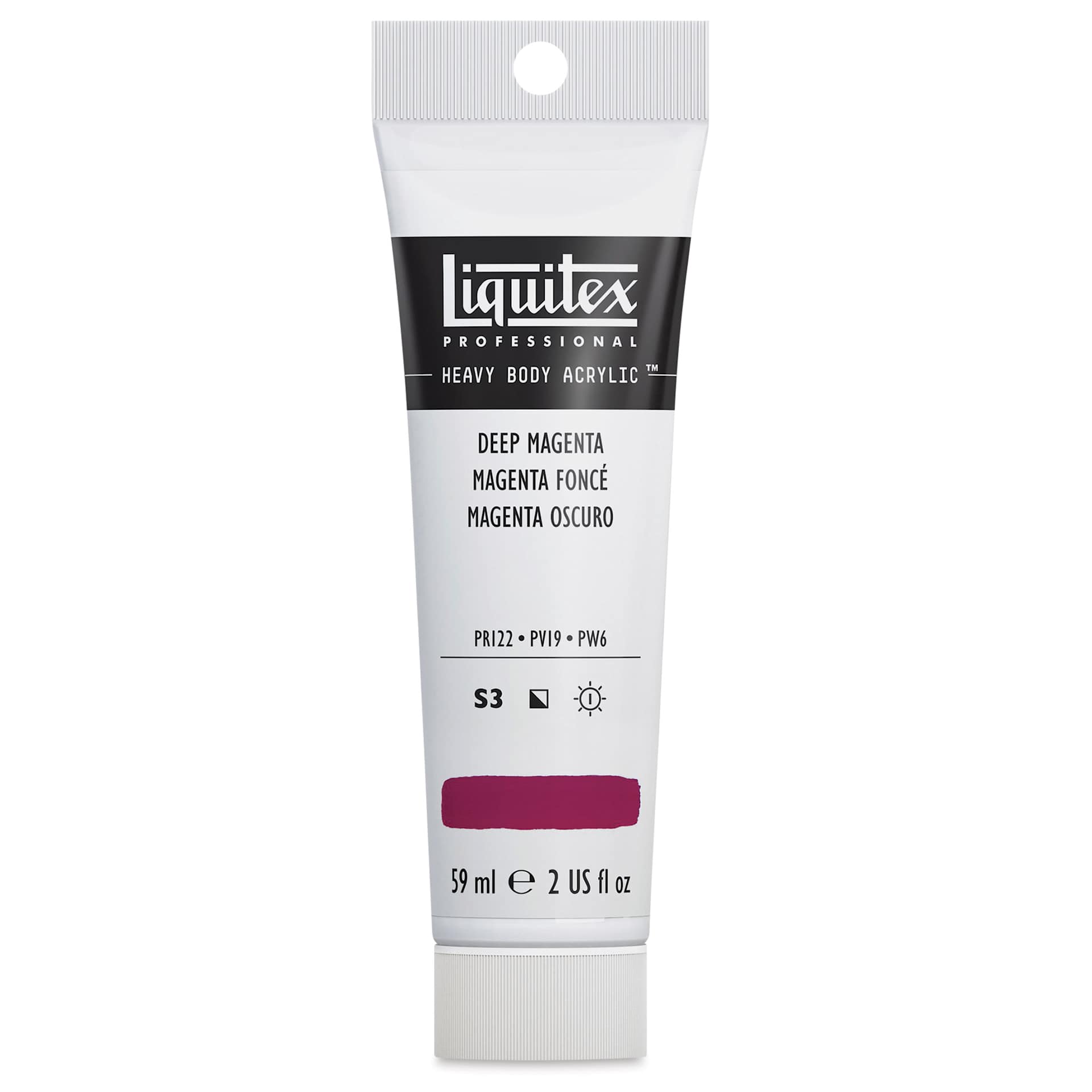 Liquitex Heavy Body Artist Acrylics - Deep Magenta, 2 oz Tube