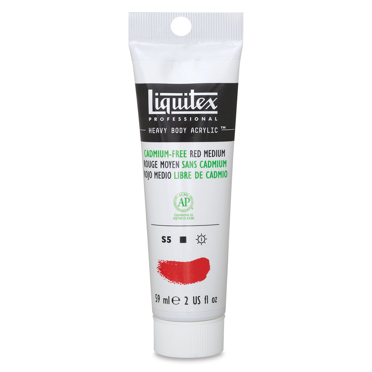 Liquitex Heavy Body Artist Acrylics - Cadmium-Free Red Medium, 2 oz
