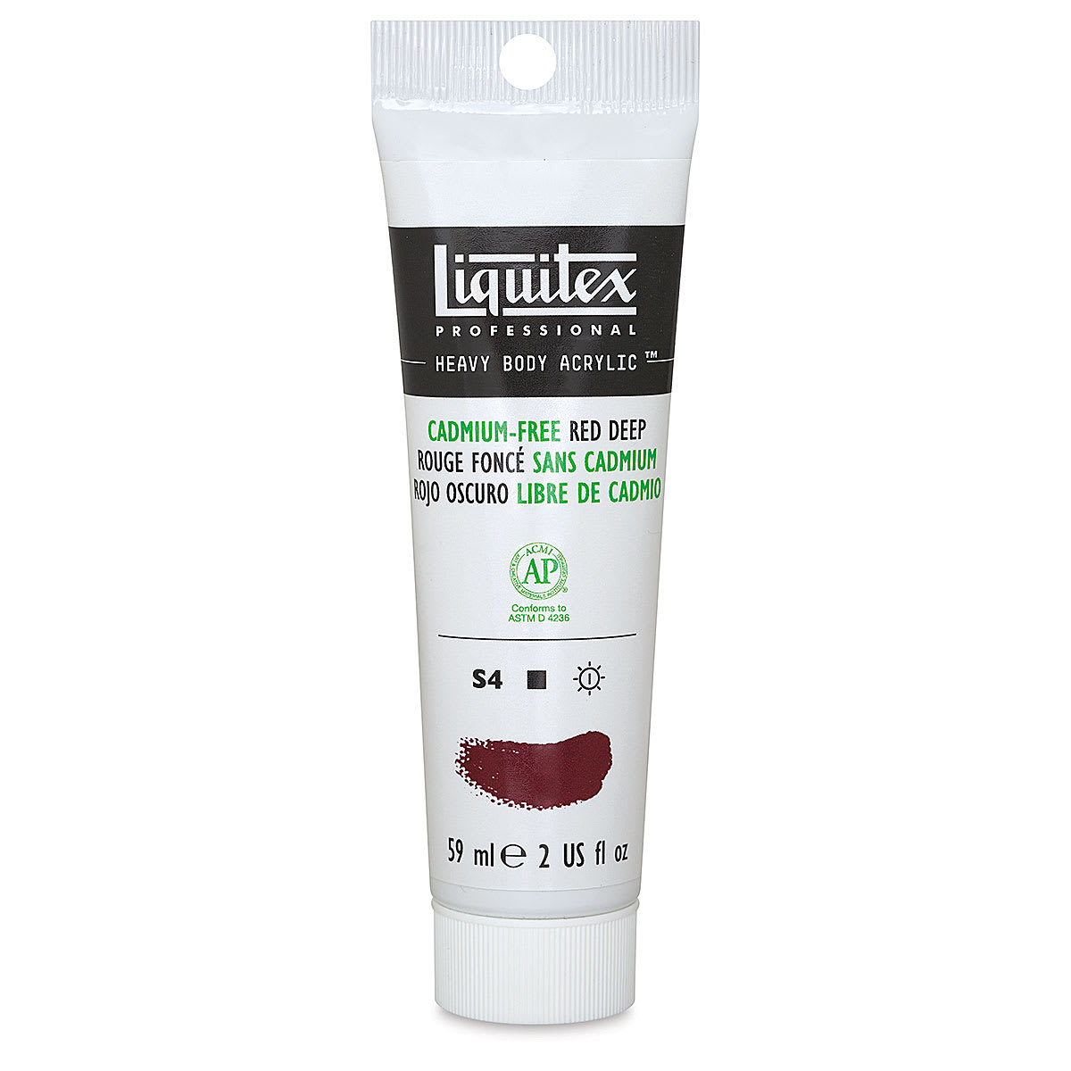 Liquitex Heavy Body Artist Acrylics - Cadmium-Free Red Deep, 2 oz