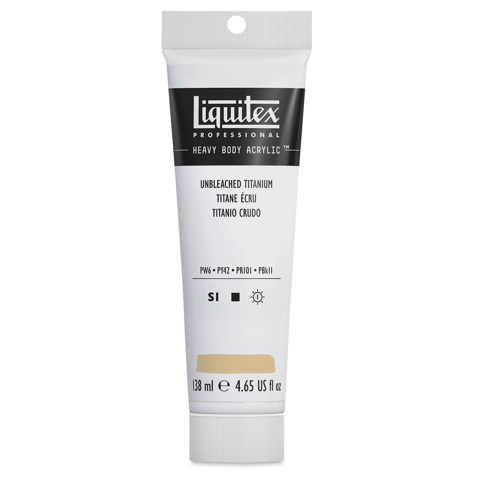 Liquitex Heavy Body Artist Acrylics - Unbleached Titanium, 4.65 oz Tube