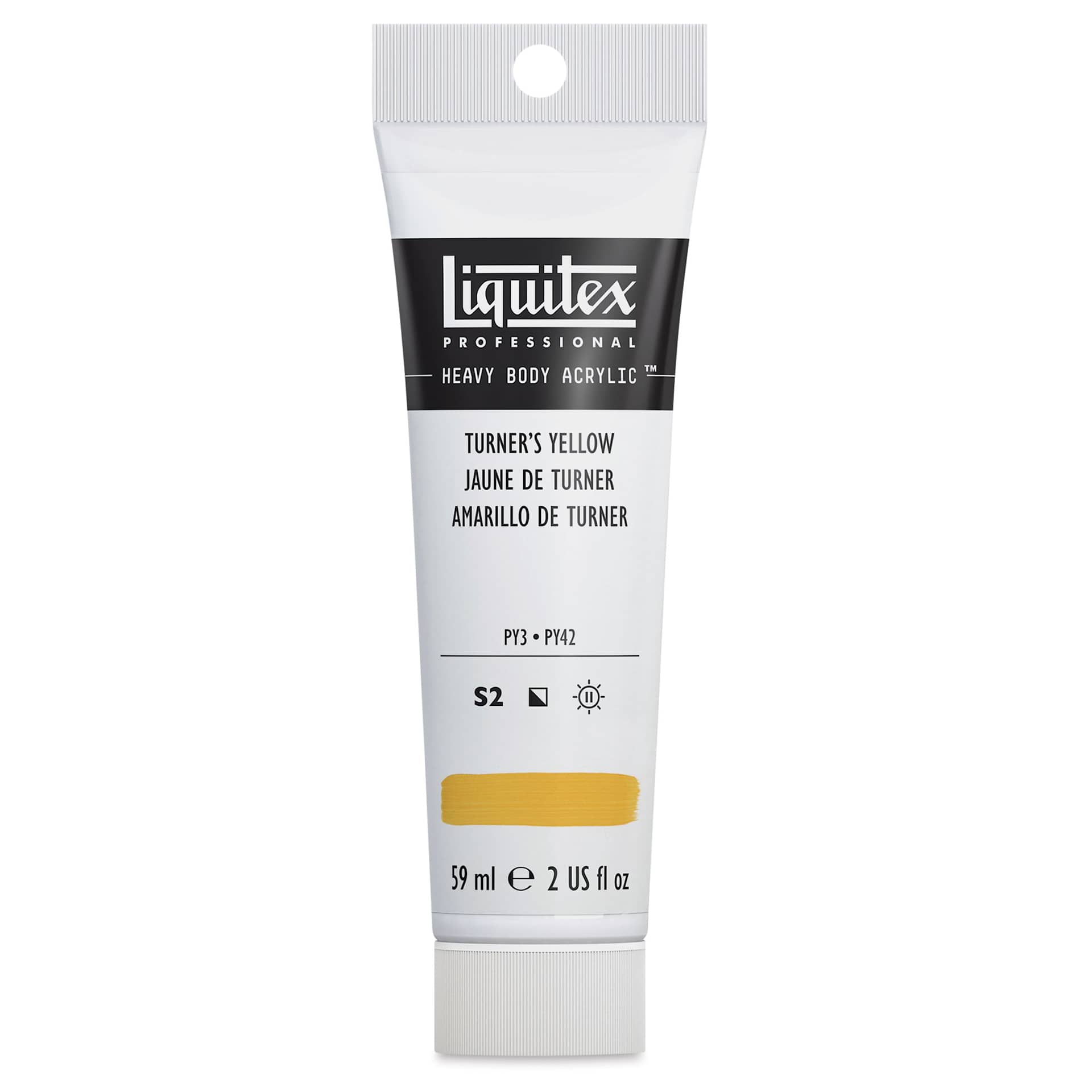 Liquitex Heavy Body Artist Acrylics - Turner's Yellow, 2 oz Tube