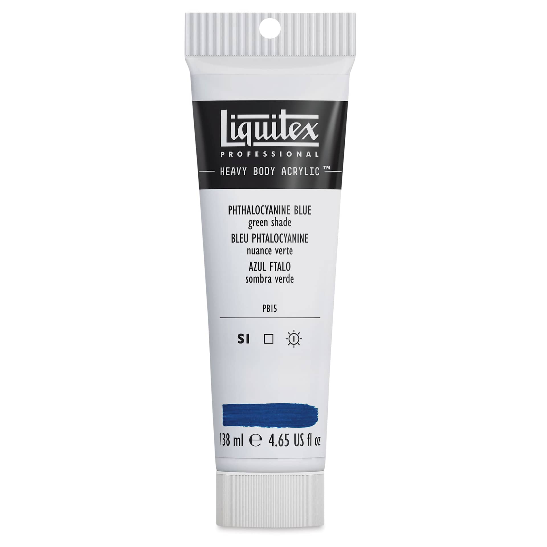 Liquitex Heavy Body Artist Acrylics - Phthalo Blue (Green Shade), 4.65 oz Tube