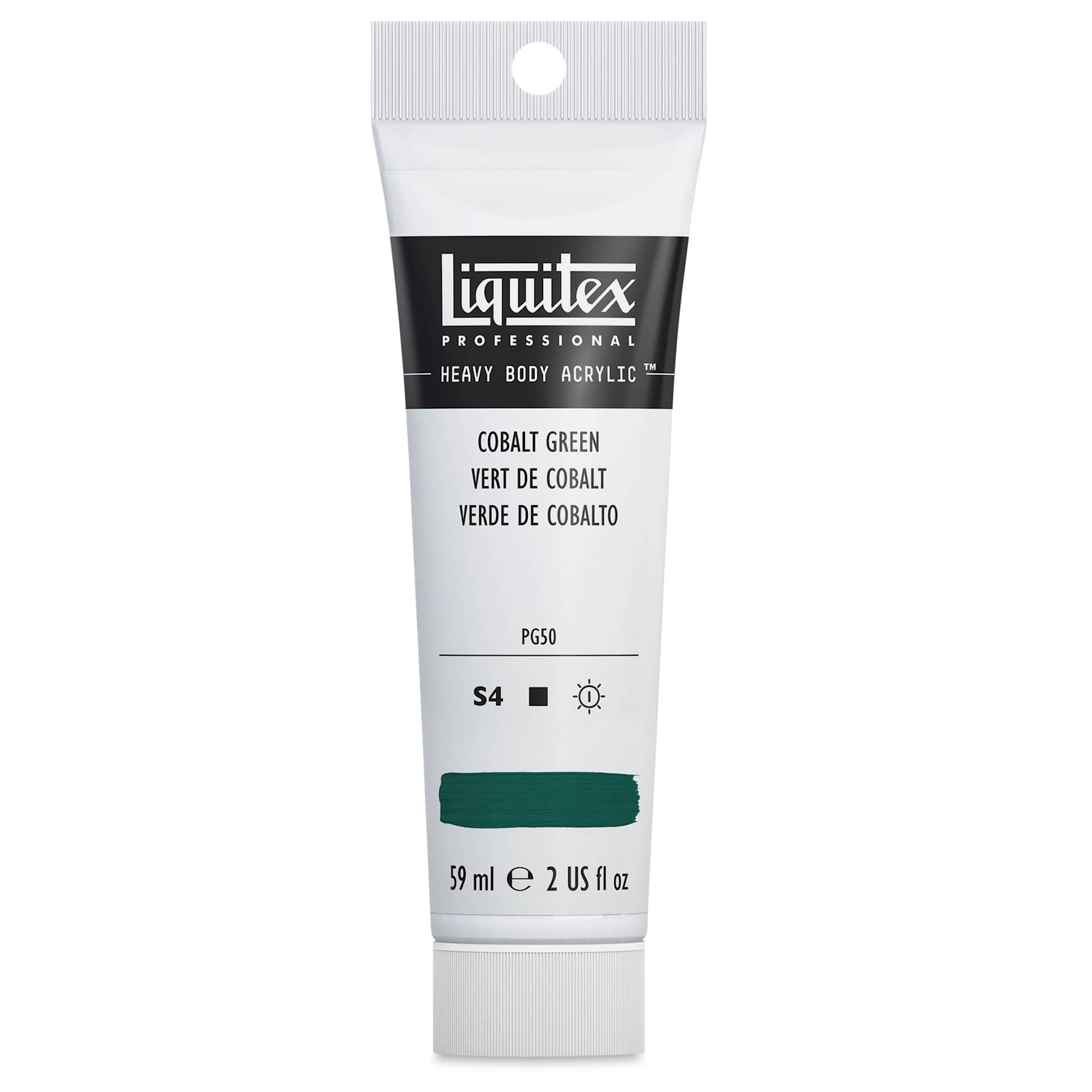 Liquitex Heavy Body Artist Acrylics - Cobalt Green, 2 oz Tube