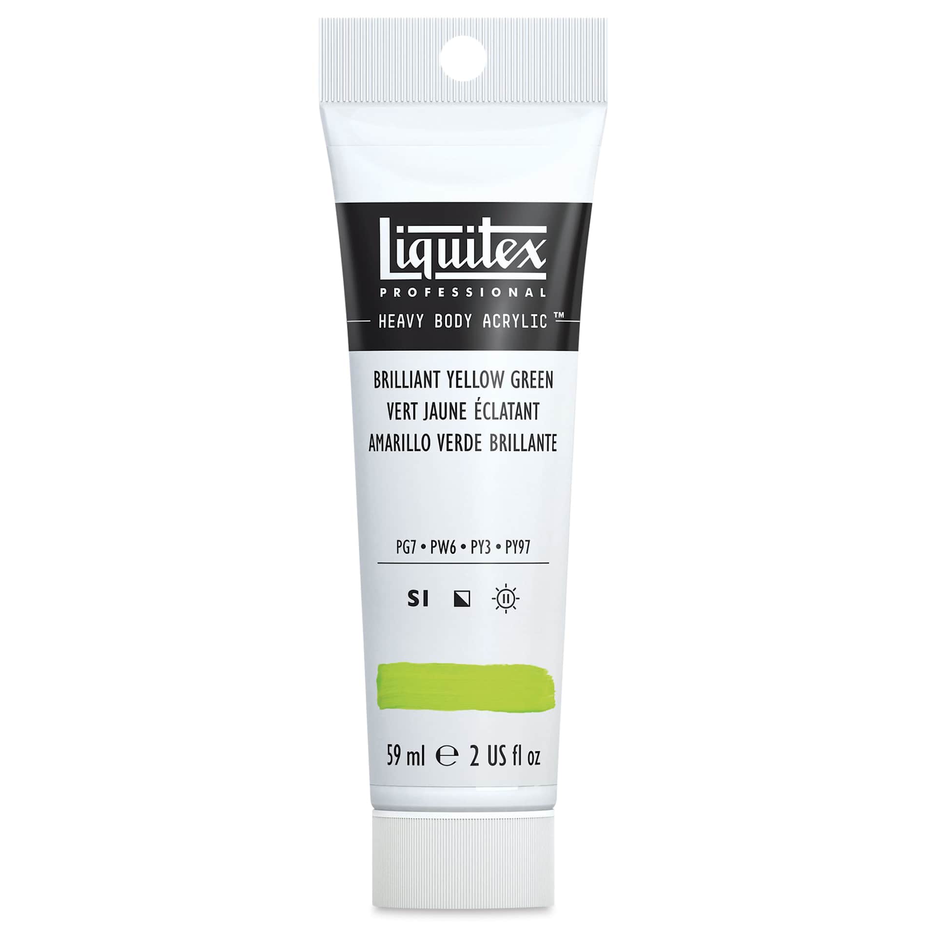 Liquitex Heavy Body Artist Acrylics - Brilliant Yellow Green, 2 oz Tube