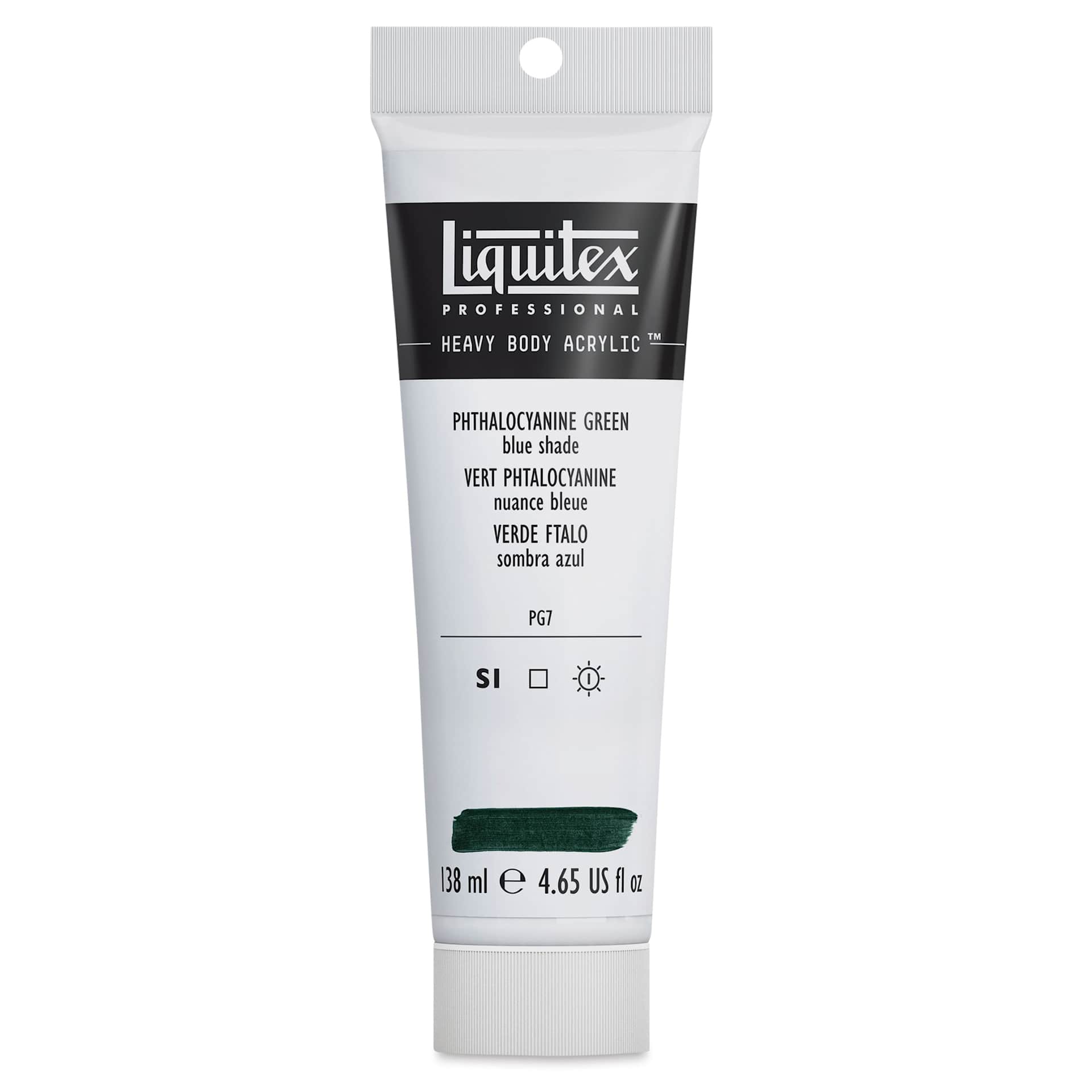 Liquitex Heavy Body Artist Acrylics - Phthalo Green (Blue Shade), 4.65 oz Tube