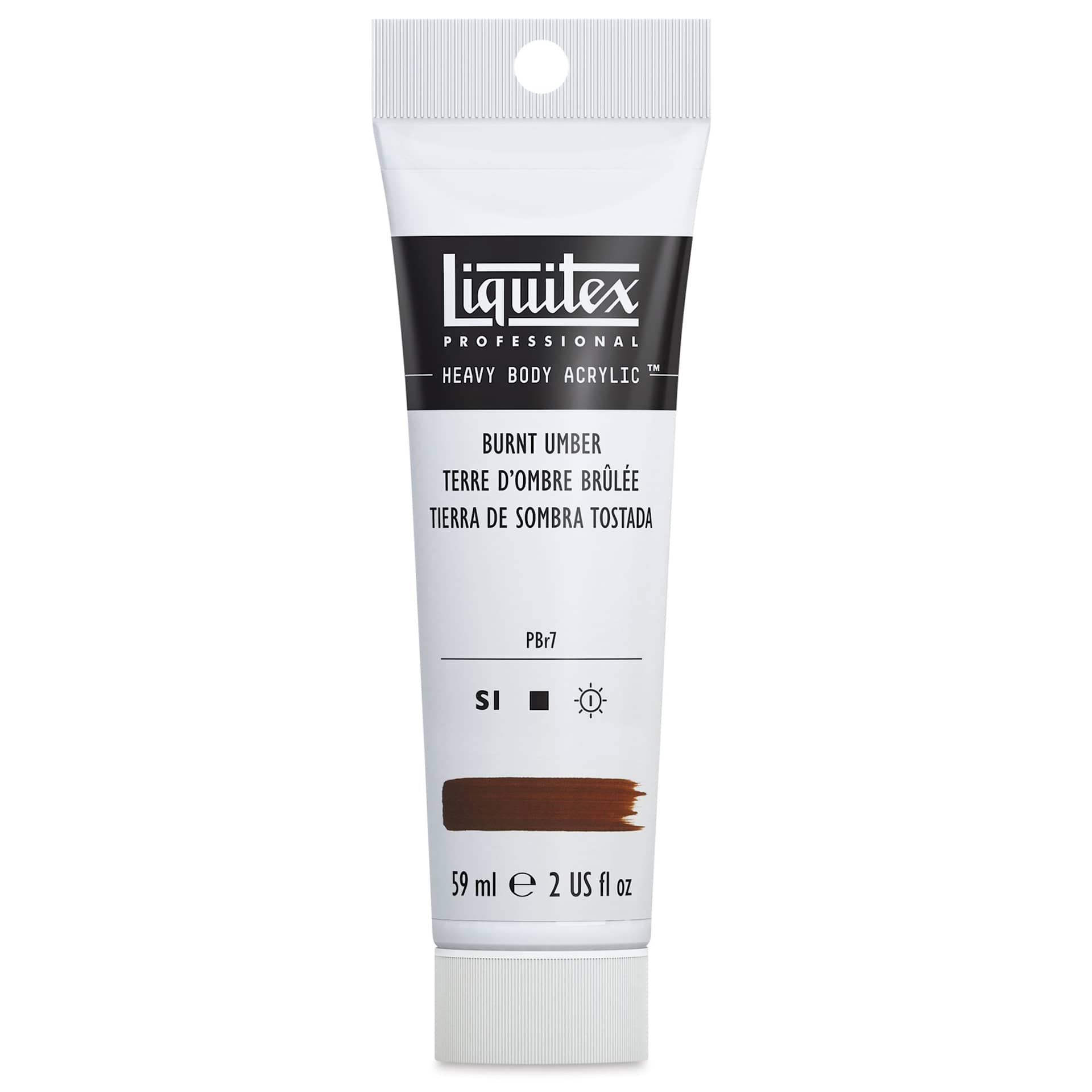 Liquitex Heavy Body Artist Acrylics - Burnt Umber, 2 oz Tube