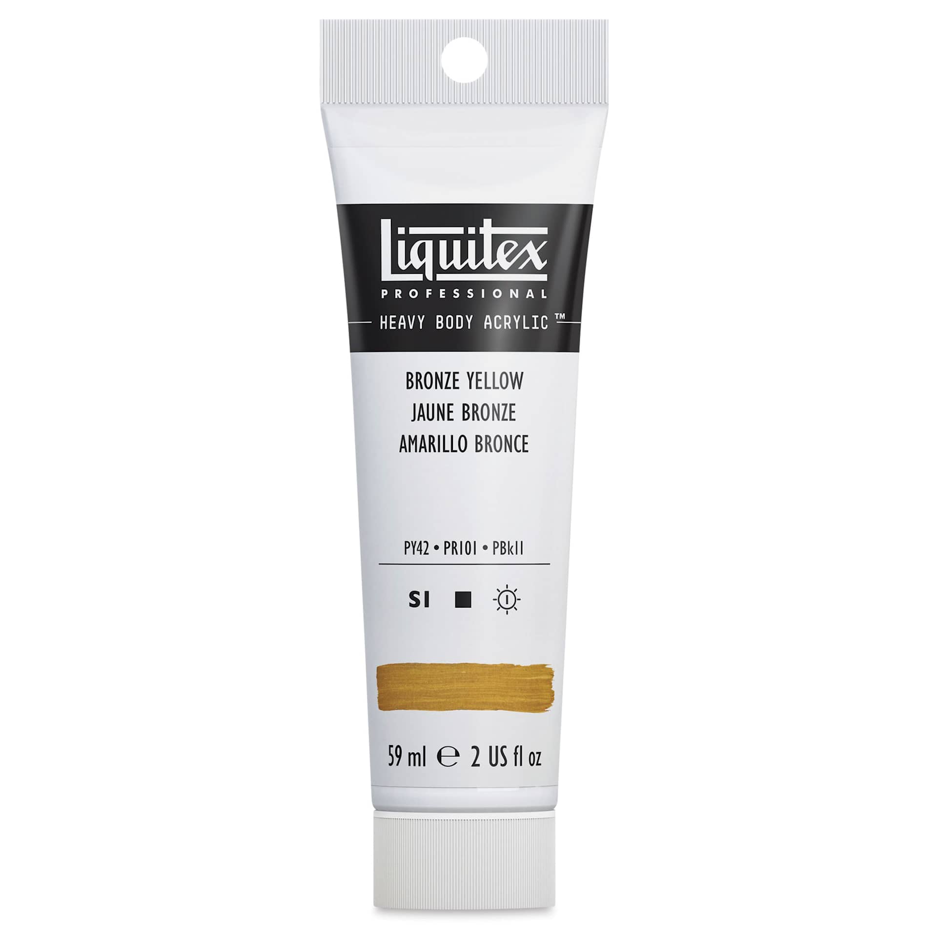 Liquitex Heavy Body Artist Acrylics - Bronze Yellow, 2 oz Tube