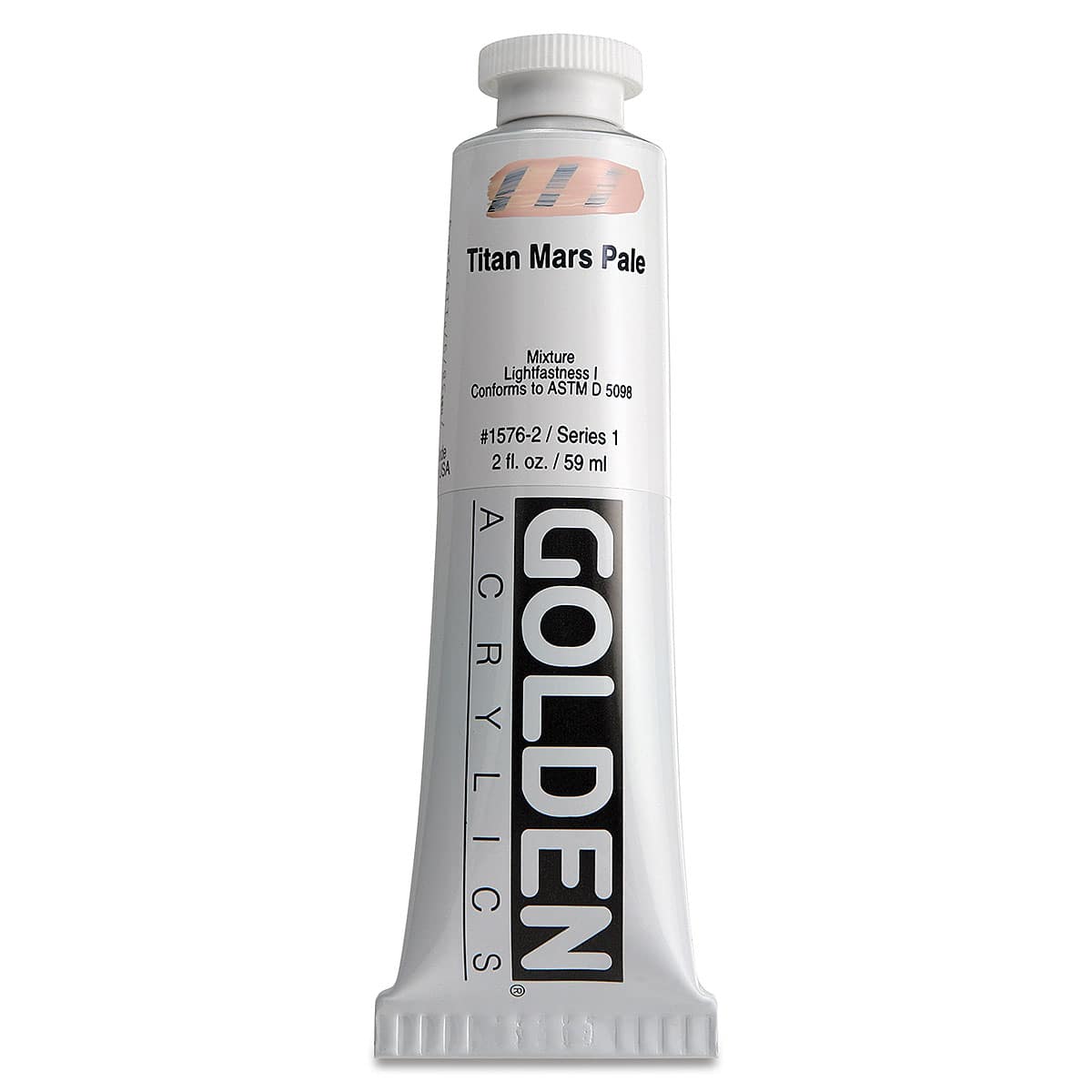 Golden Heavy Body Artist Acrylics - Titan Mars Pale, 2 oz