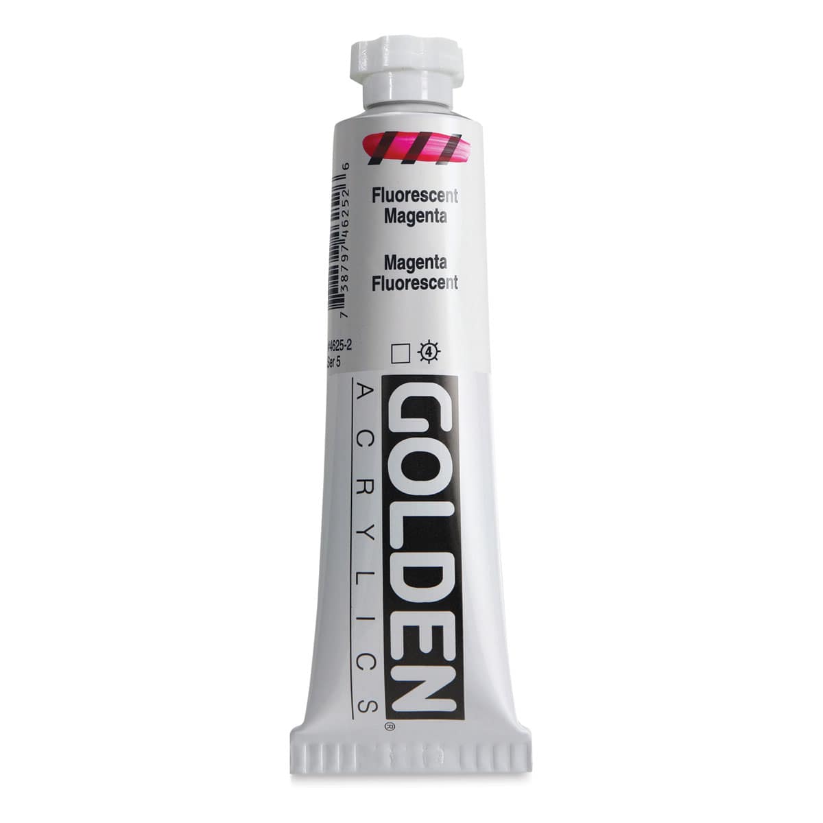 Golden Heavy Body Artist Acrylics - Fluorescent Magenta, 2 oz Tube