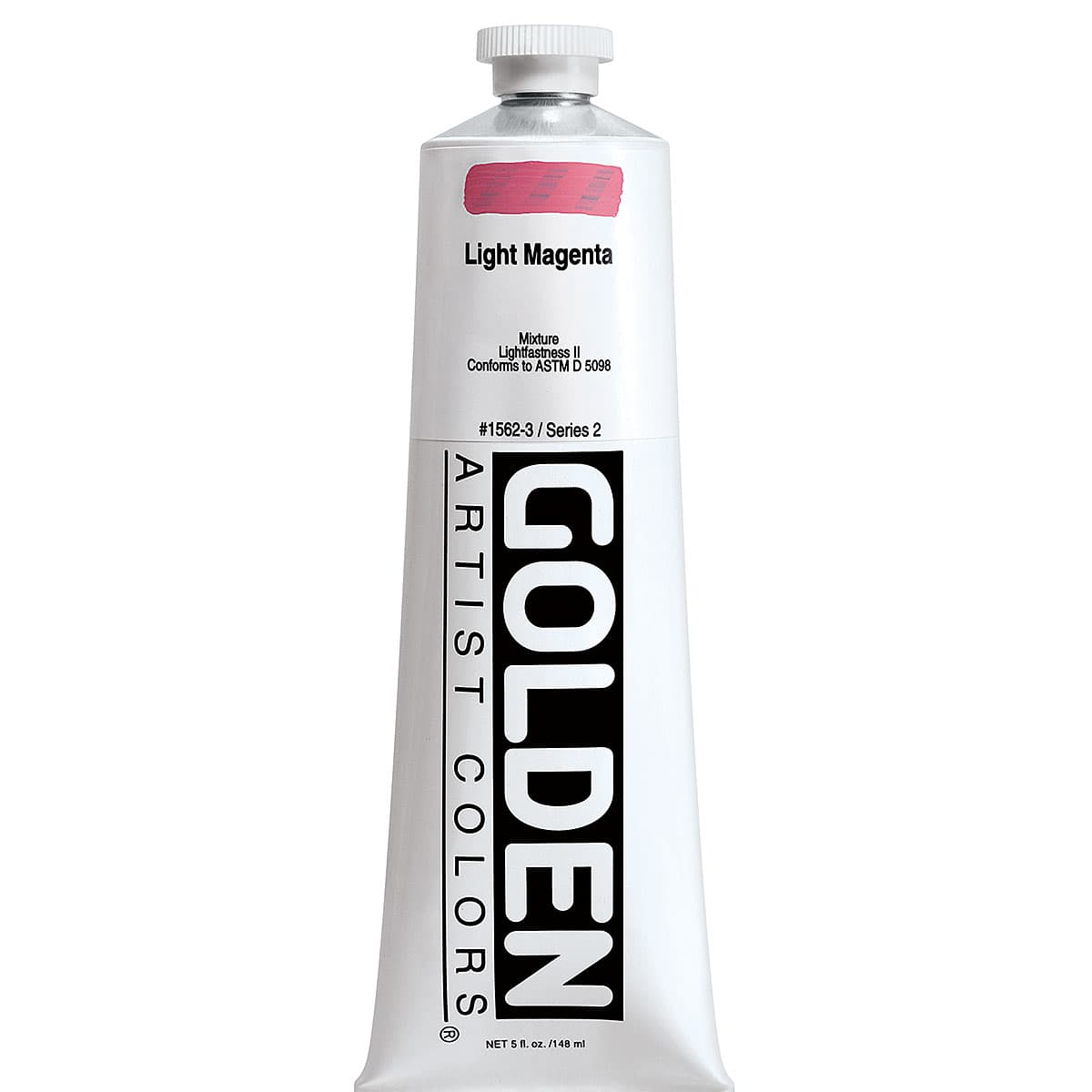 Golden Heavy Body Artist Acrylics - Light Magenta, 5 oz tube
