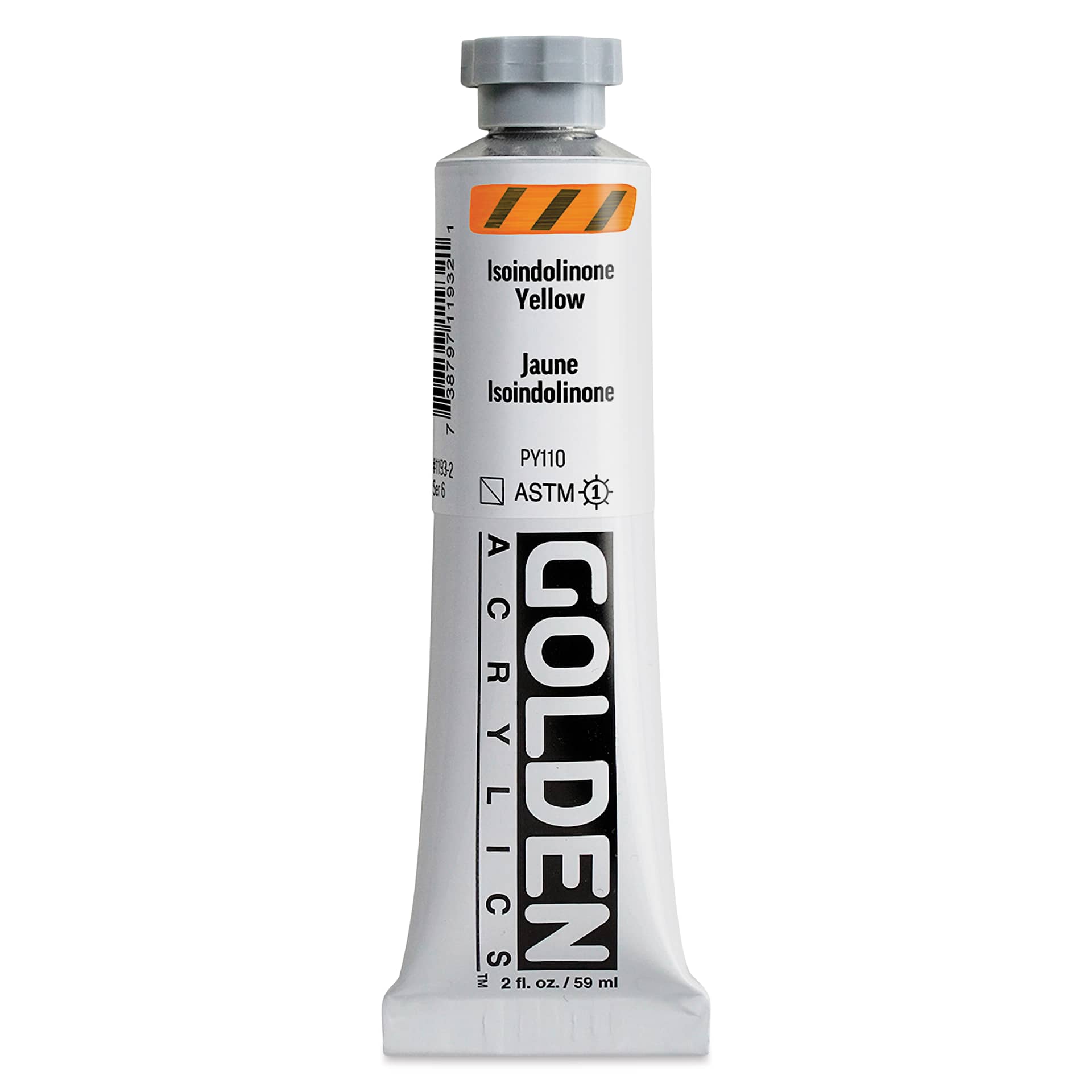 Golden Heavy Body Acrylic Paint - Isoindolinone Yellow, 59 ml Tube