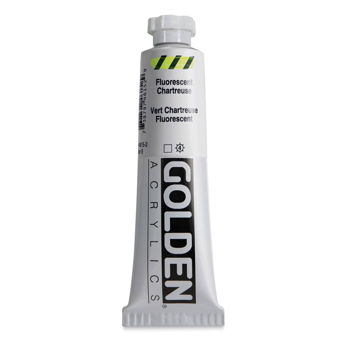 Golden Heavy Body Artist Acrylics - Fluorescent Chartreuse, 2 oz Tube
