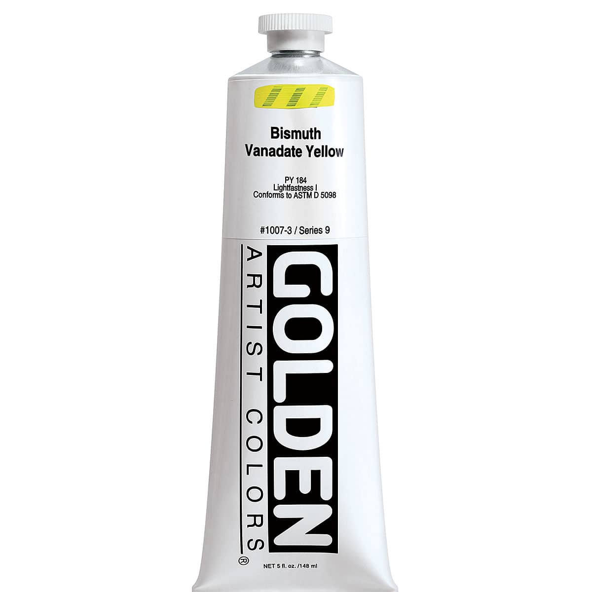 Golden Heavy Body Artist Acrylics - Bismuth Vanadate Yellow, 5 oz tube