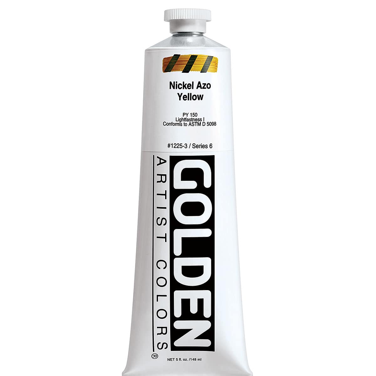 Golden Heavy Body Artist Acrylics - Nickel Azo Yellow, 5 oz tube