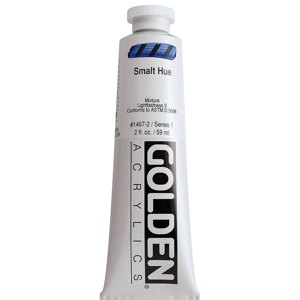 Golden Heavy Body Artist Acrylics - Smalt Hue, 2 oz tube