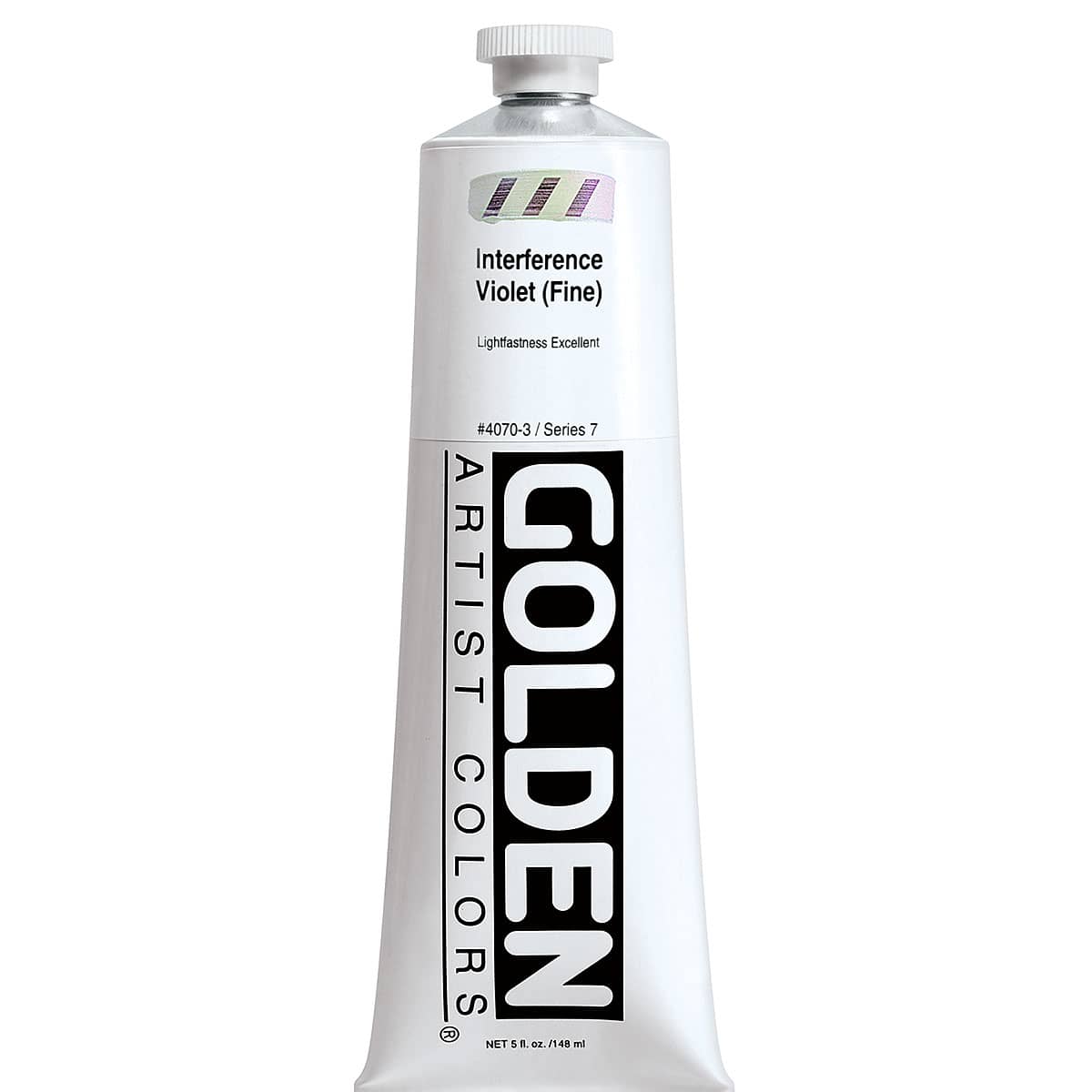 Golden Heavy Body Artist Acrylics - Interference Violet (Fine), 5 oz tube