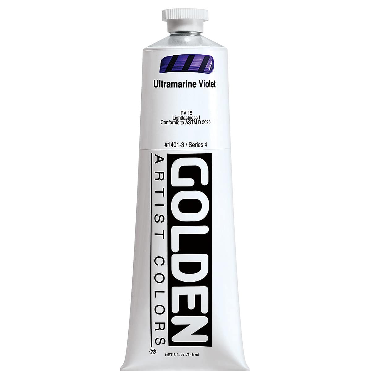 Golden Heavy Body Artist Acrylics - Ultramarine Violet, 5 oz Tube