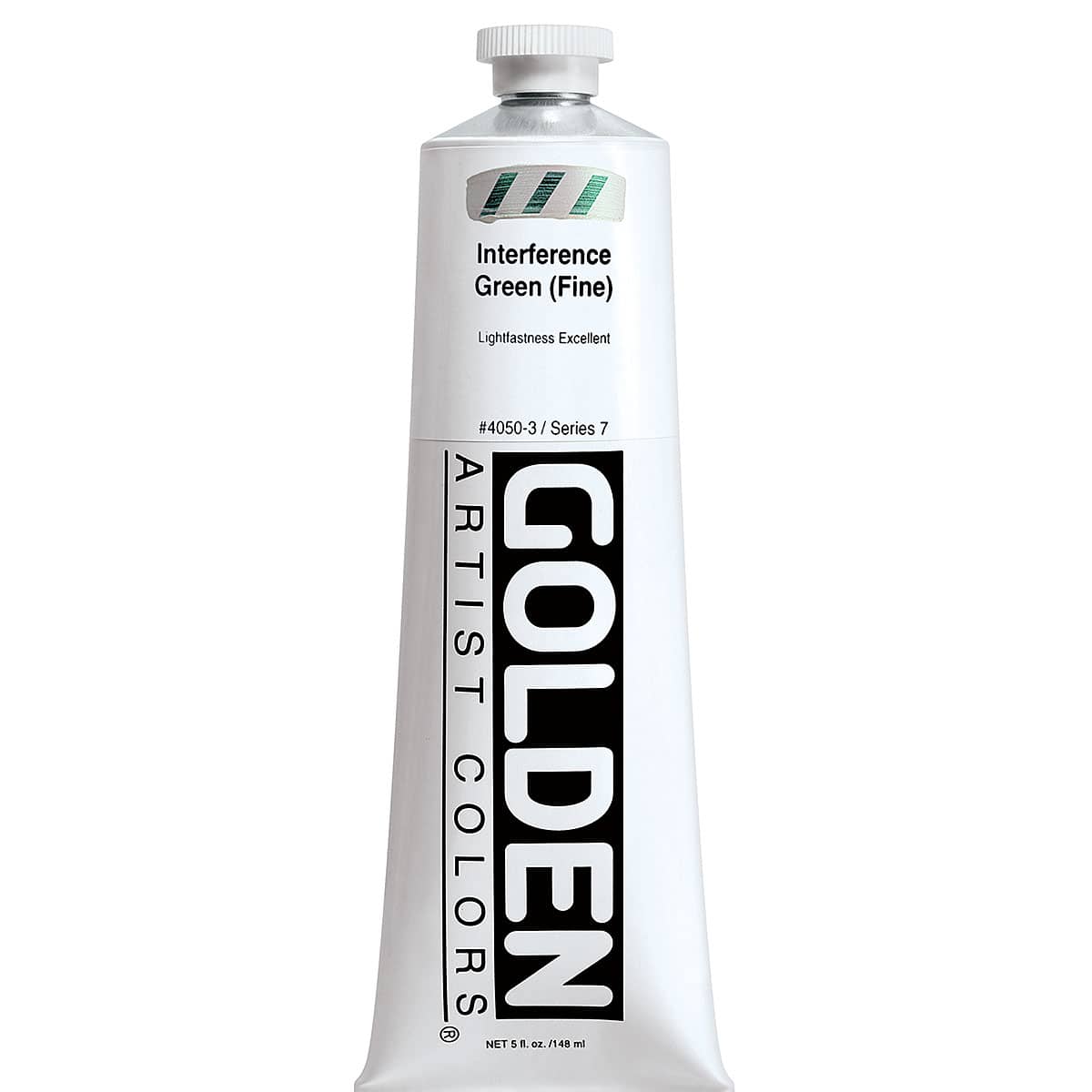 Golden Heavy Body Artist Acrylics - Interference Green (Fine), 5 oz tube