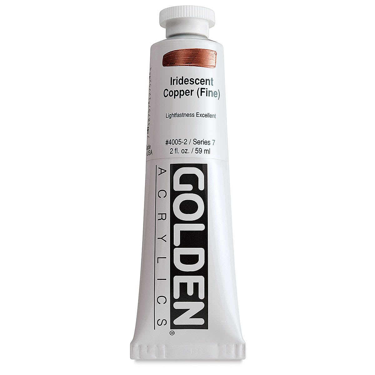 Golden Heavy Body Artist Acrylics - Iridescent Copper (Fine), 2 oz Tube