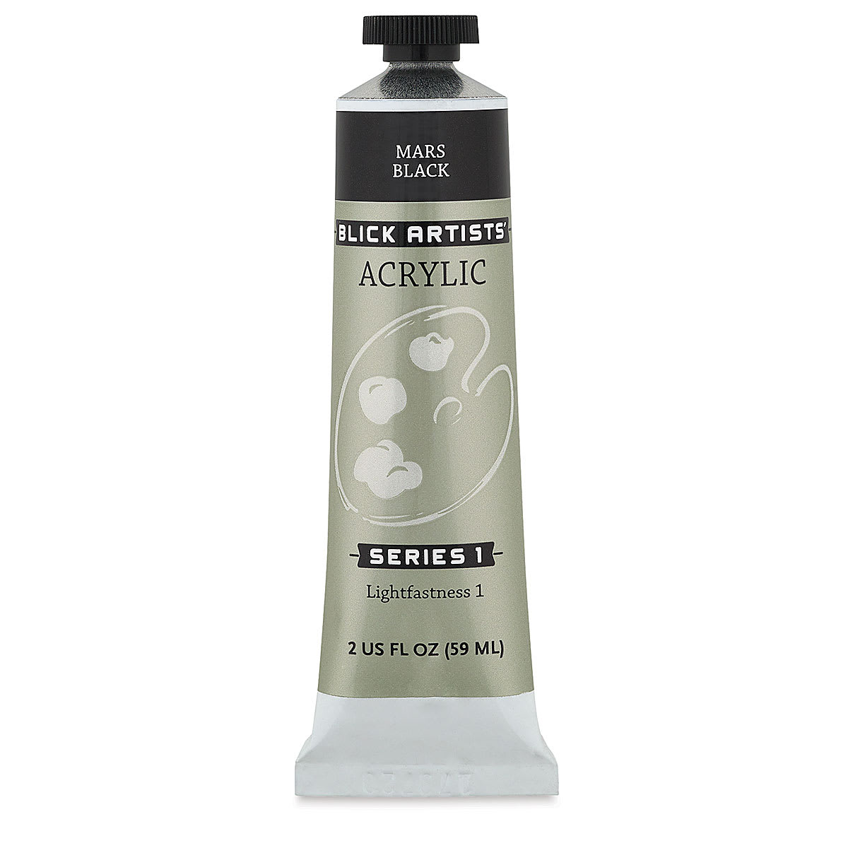 Blick Artists' Acrylic - Mars Black, 2 oz tube