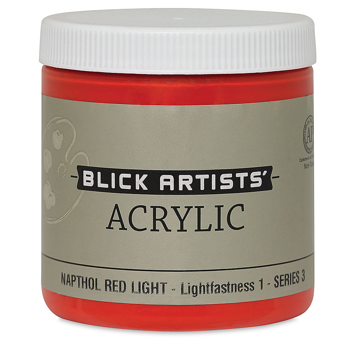 Blick Artists' Acrylic - Naphthol Red Light, 8 oz jar