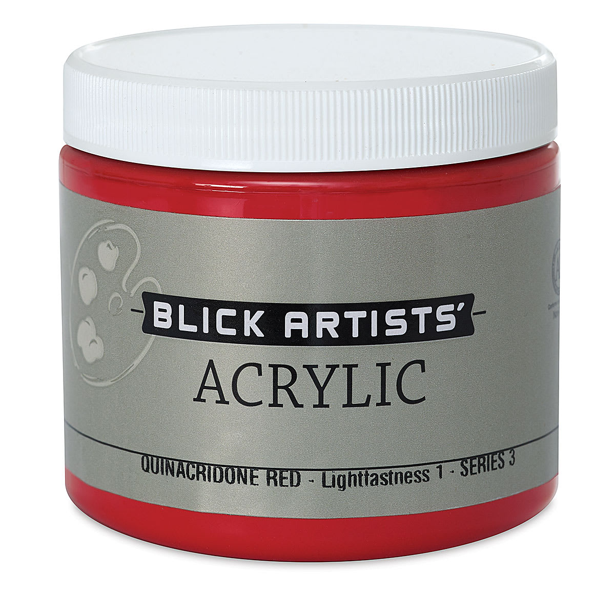 Blick Artists' Acrylic - Quinacridone Red, 16 oz jar