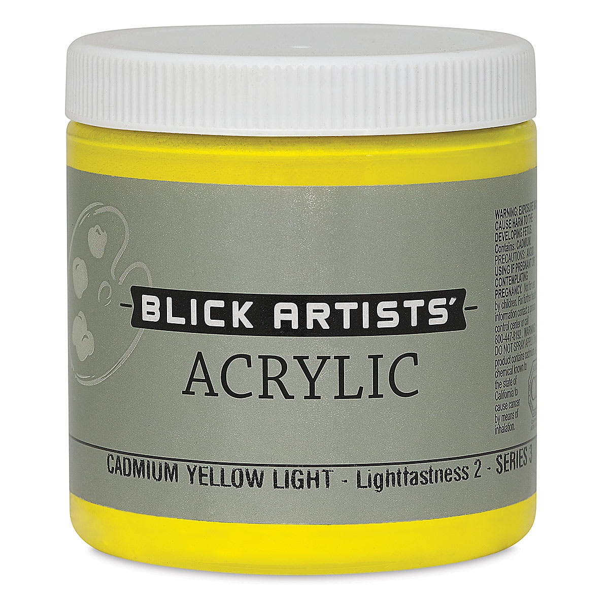 Blick Artists' Acrylic - Cadmium Yellow Light, 8 oz jar