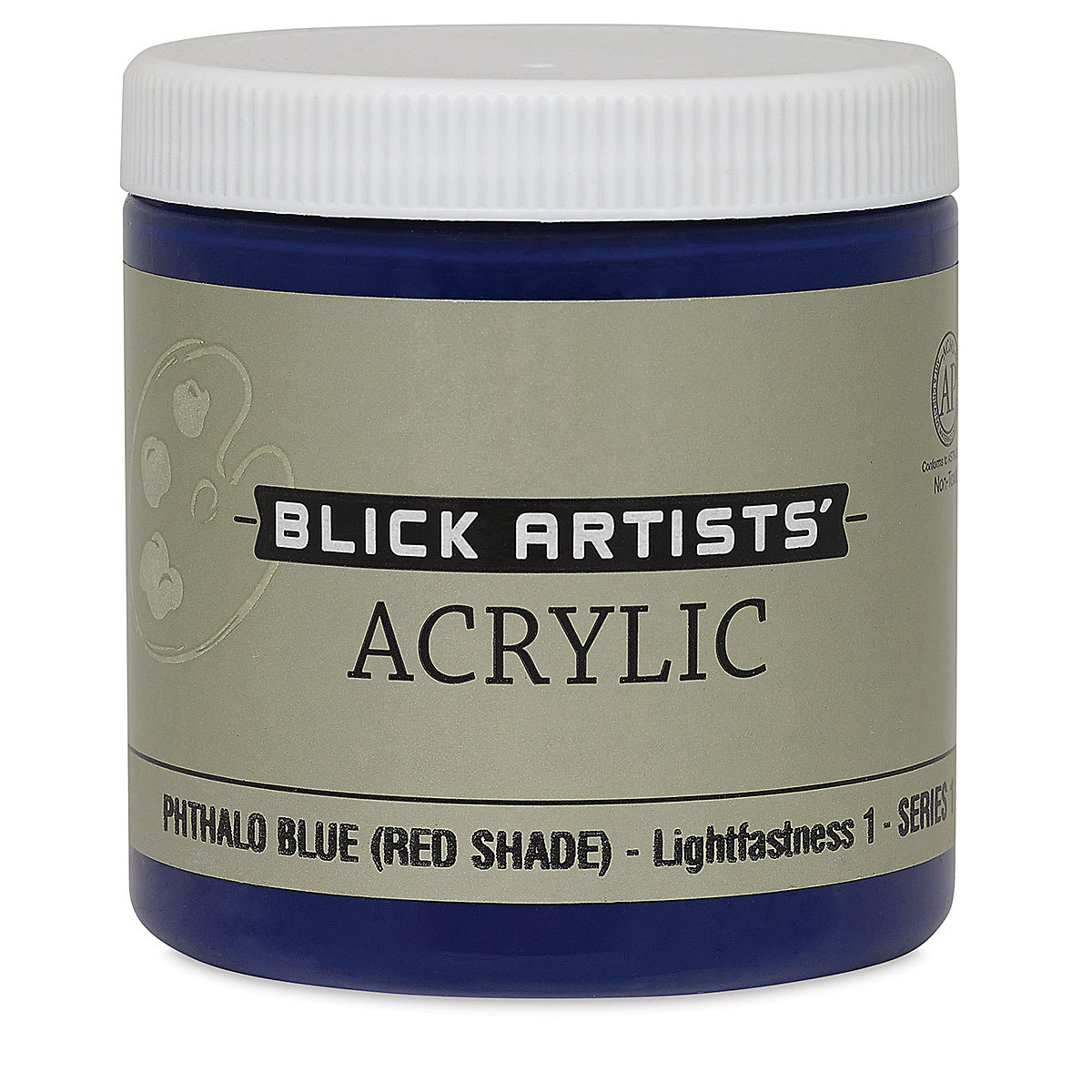 Blick Artists' Acrylic - Phthalo Blue (Red Shade), 8 oz jar