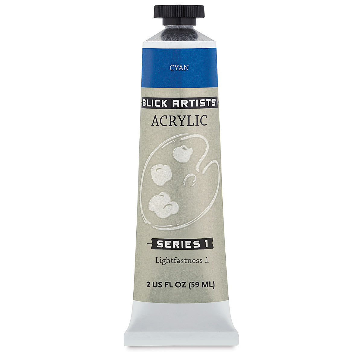 Blick Artists' Acrylic - Cyan, 2 oz tube