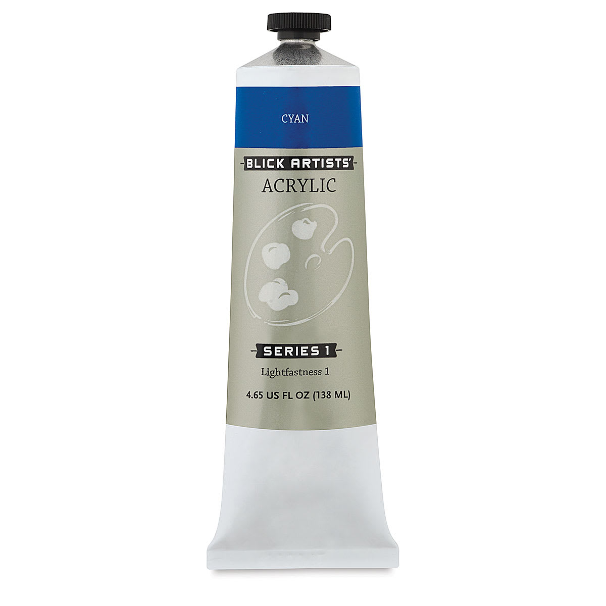 Blick Artists' Acrylic - Cyan, 4.65 oz tube