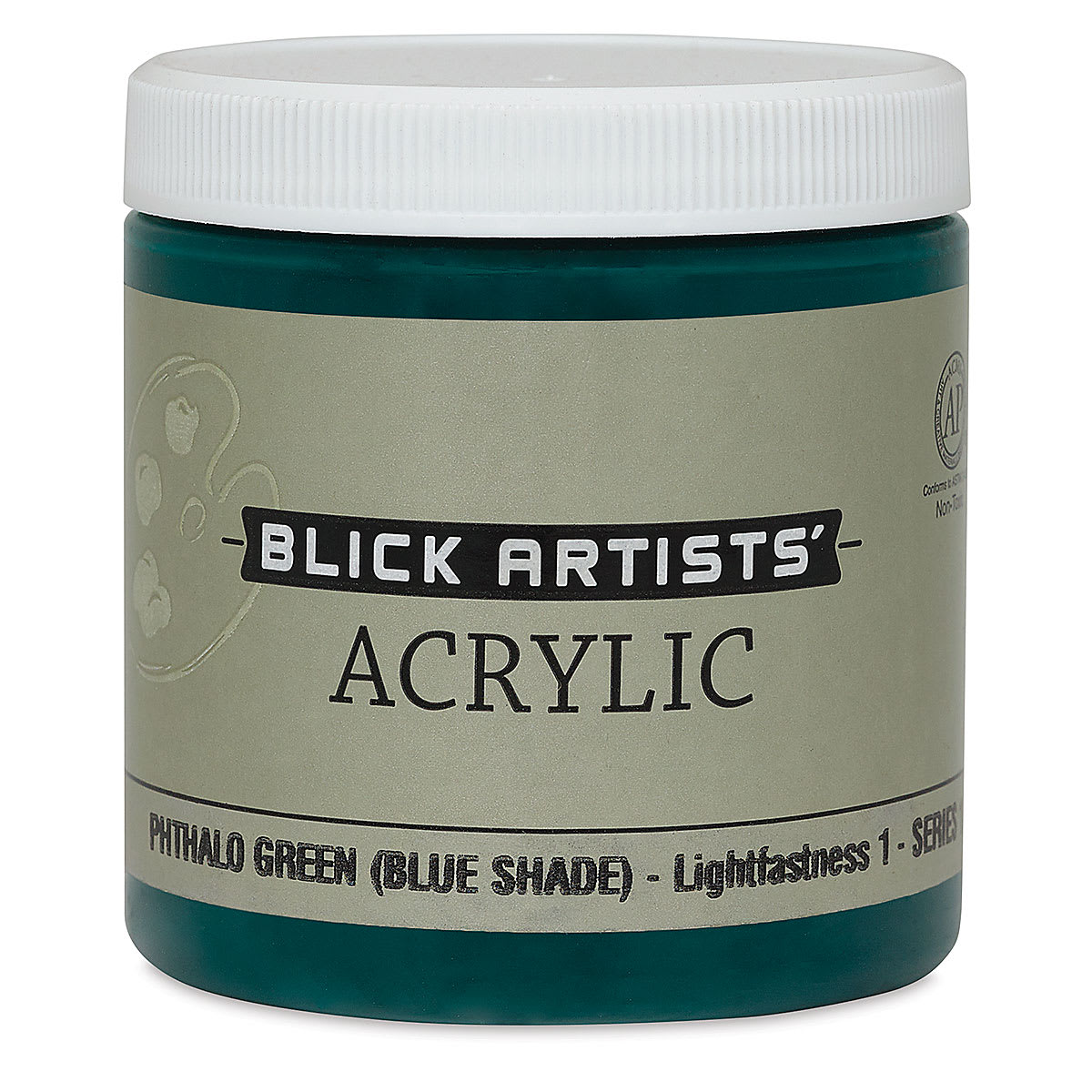 Blick Artists' Acrylic - Phthalo Green (Blue Shade), 8 oz jar