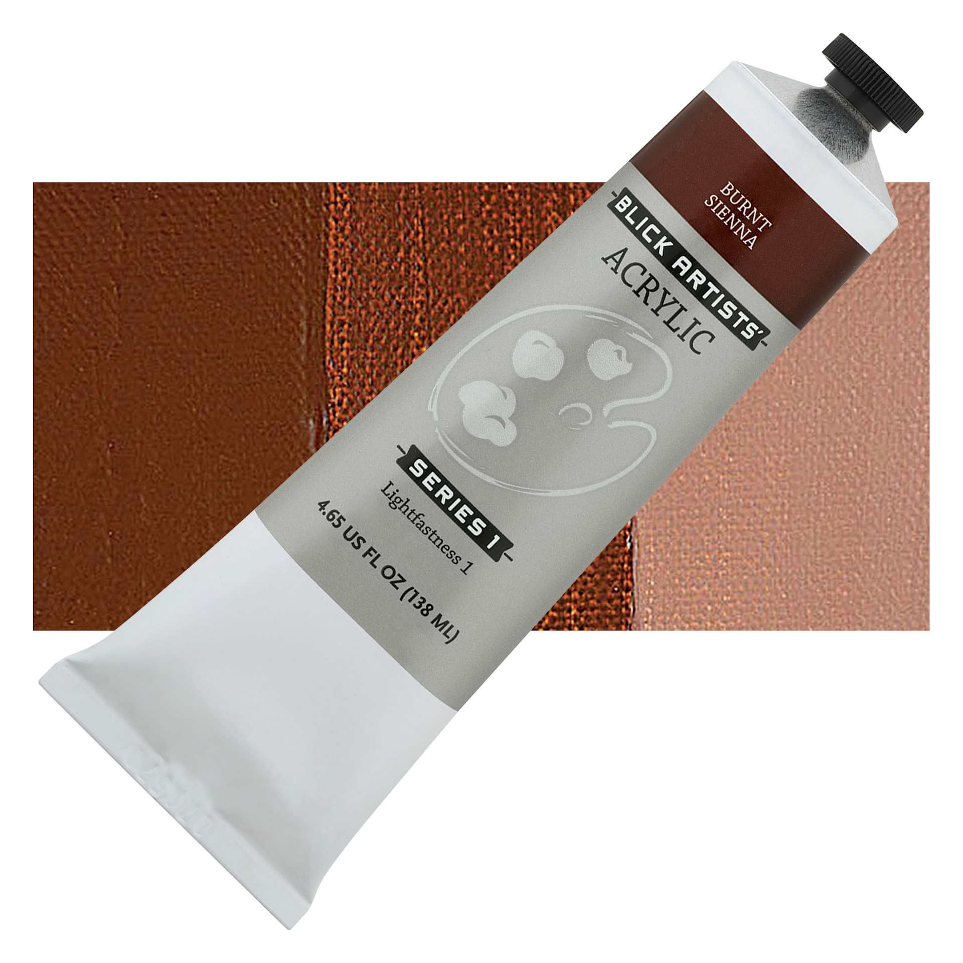 Blick Artists' Acrylic - Burnt Sienna, 4.65 oz tube and swatch