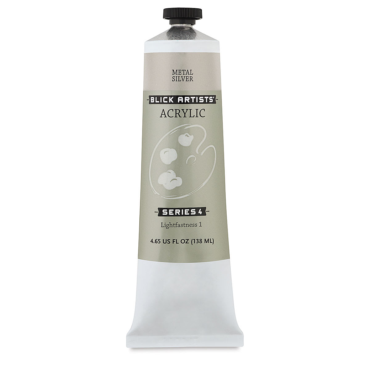 Blick Artists' Acrylic - Metal Silver, 4.65 oz tube