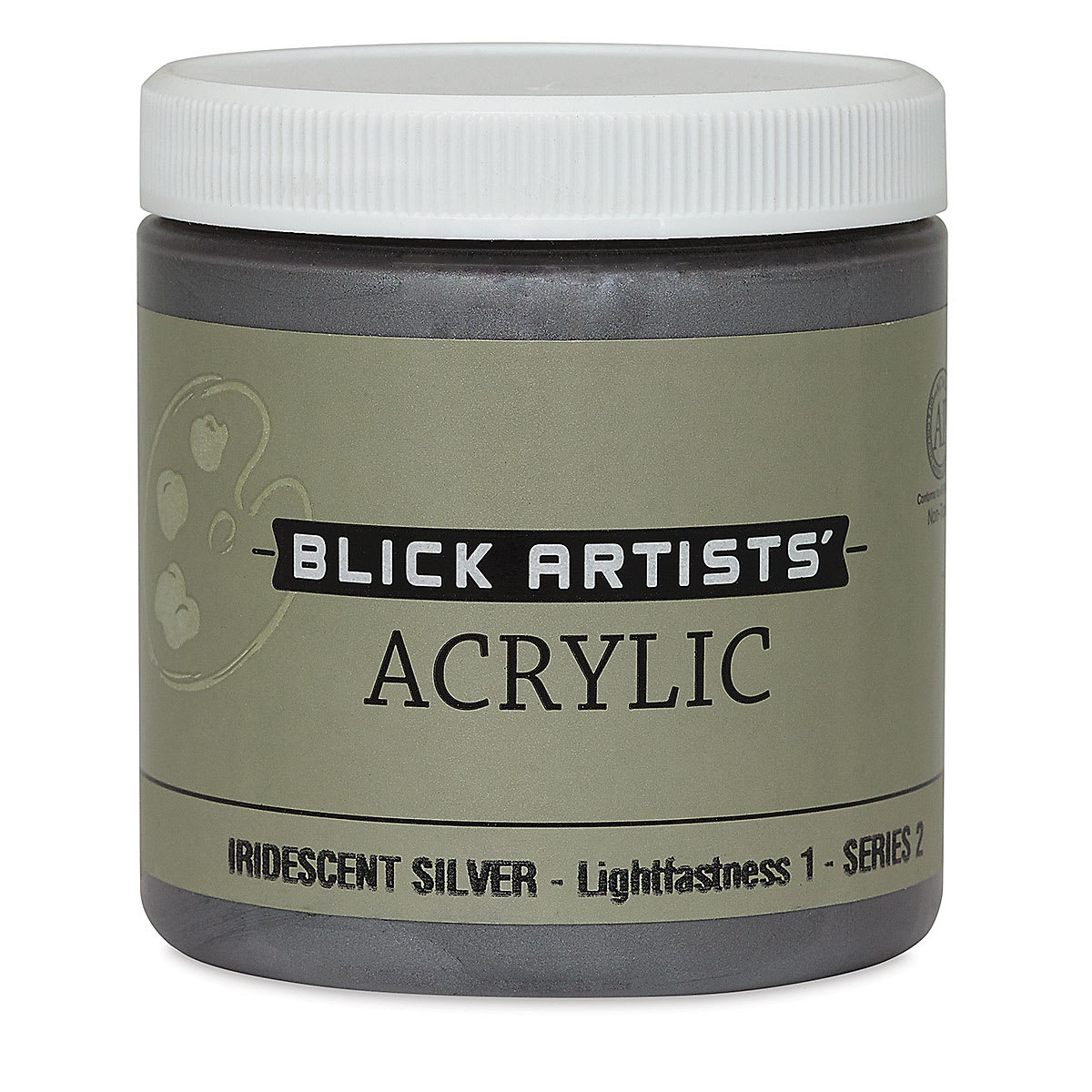 Blick Artists' Acrylic - Iridescent Silver, 8 oz jar
