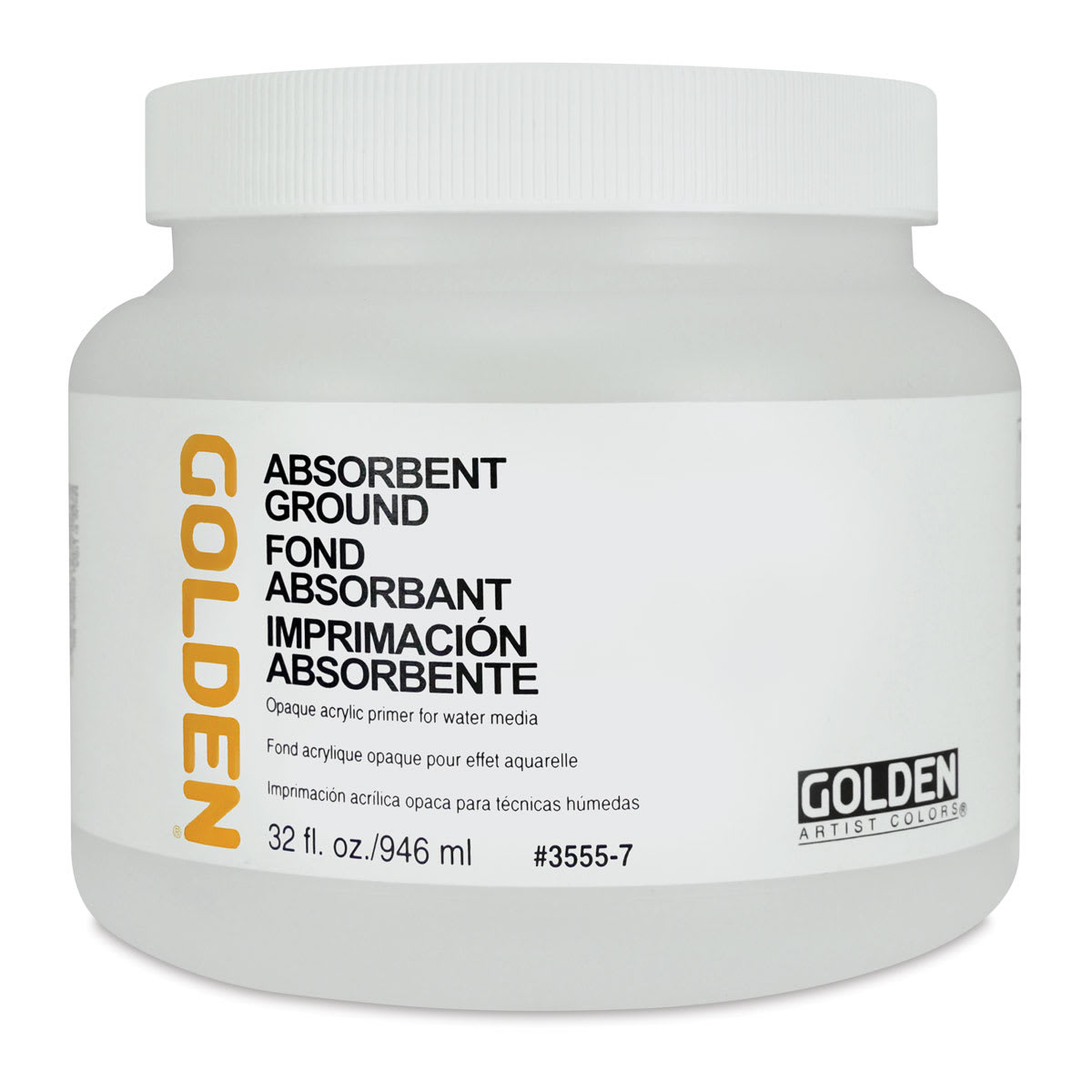 Golden Absorbent Ground - Front of 32oz jar shown