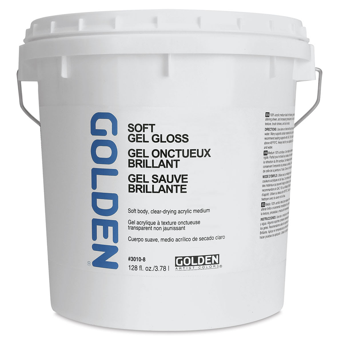 Golden Soft Acrylic Gel Medium - Gloss, 128 oz tub