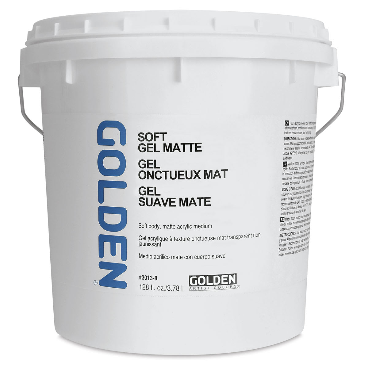 Golden Soft Acrylic Gel Medium - Matte, 128 oz tub