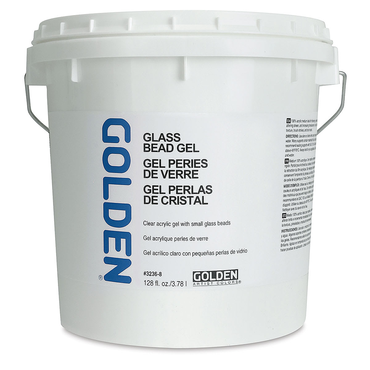 Golden Acrylic Medium - Glass Bead Gel, 128 oz tub