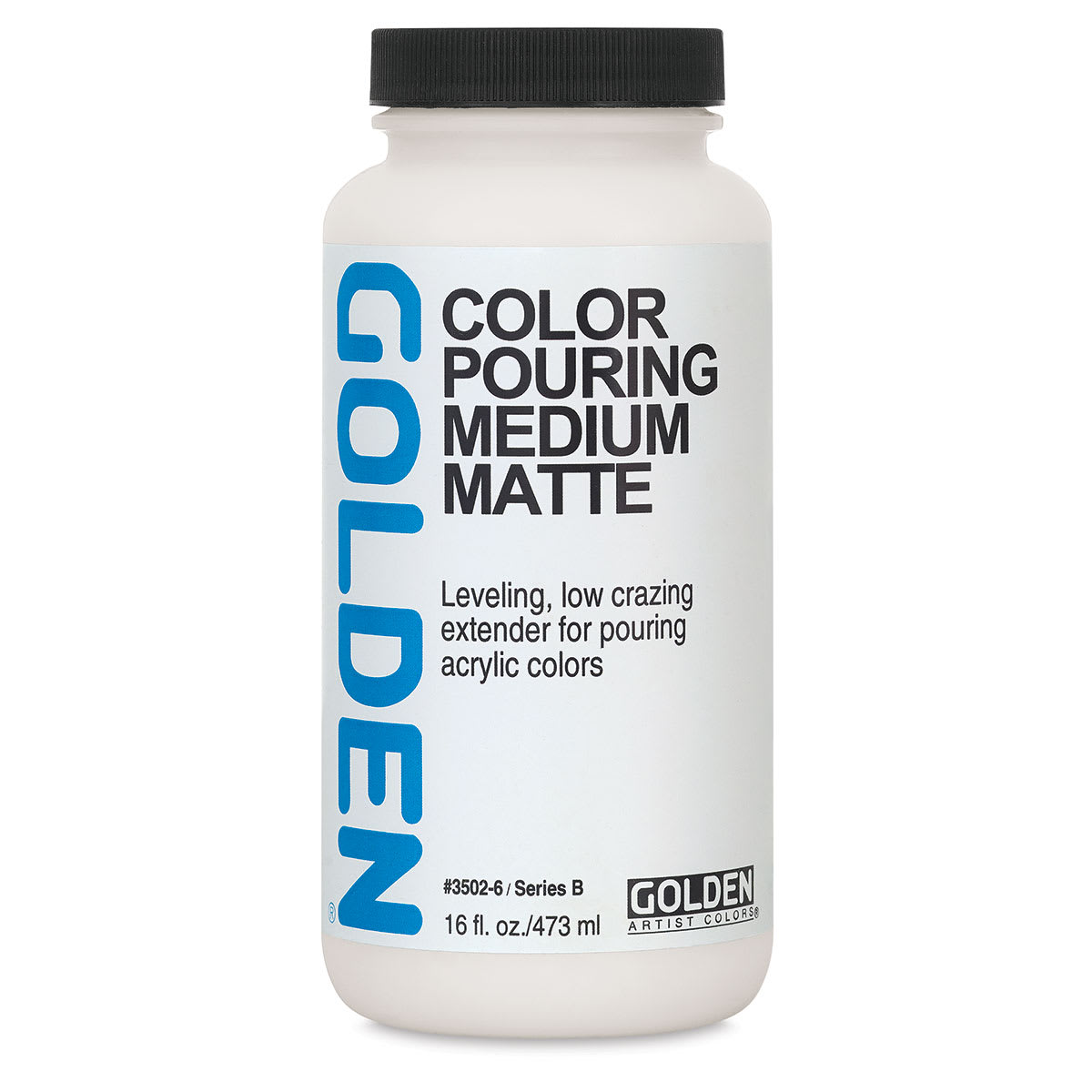 Golden Color Pouring Medium - Matte,  16 oz