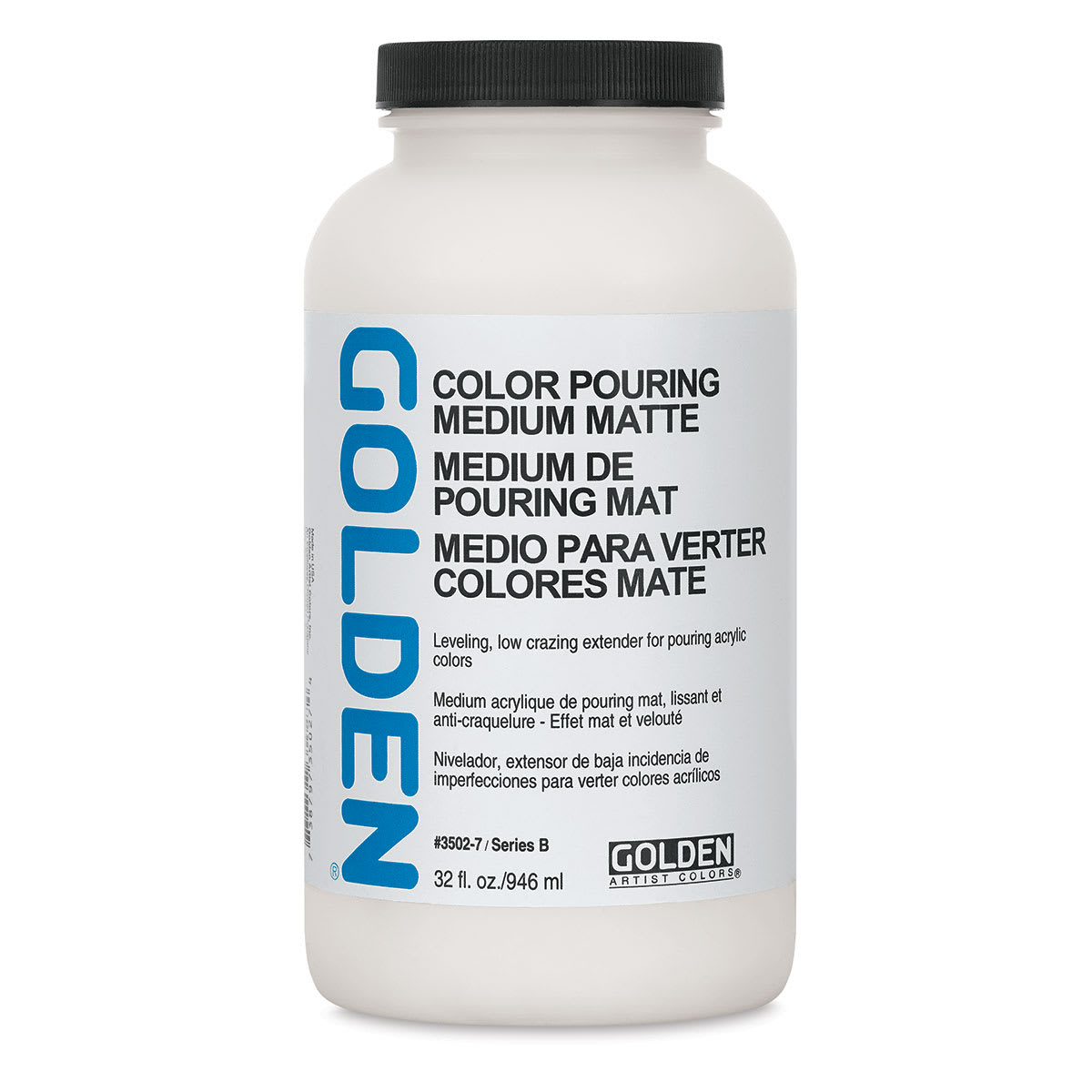 Golden Color Pouring Medium - Matte,  32 oz