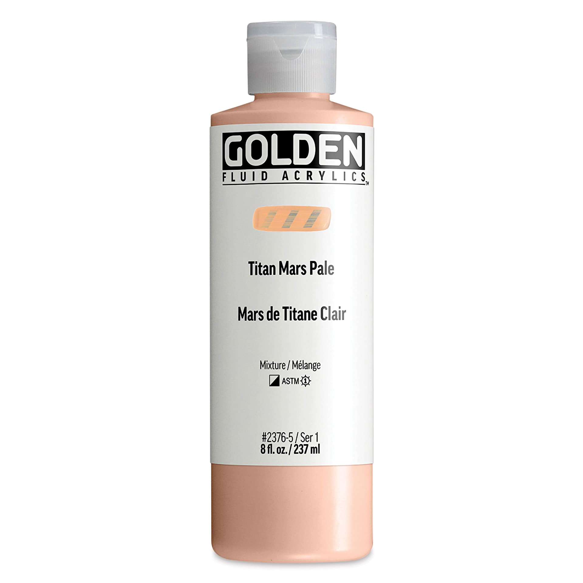 Golden Fluid Acrylic - Titan Mars Pale, 8 oz bottle
