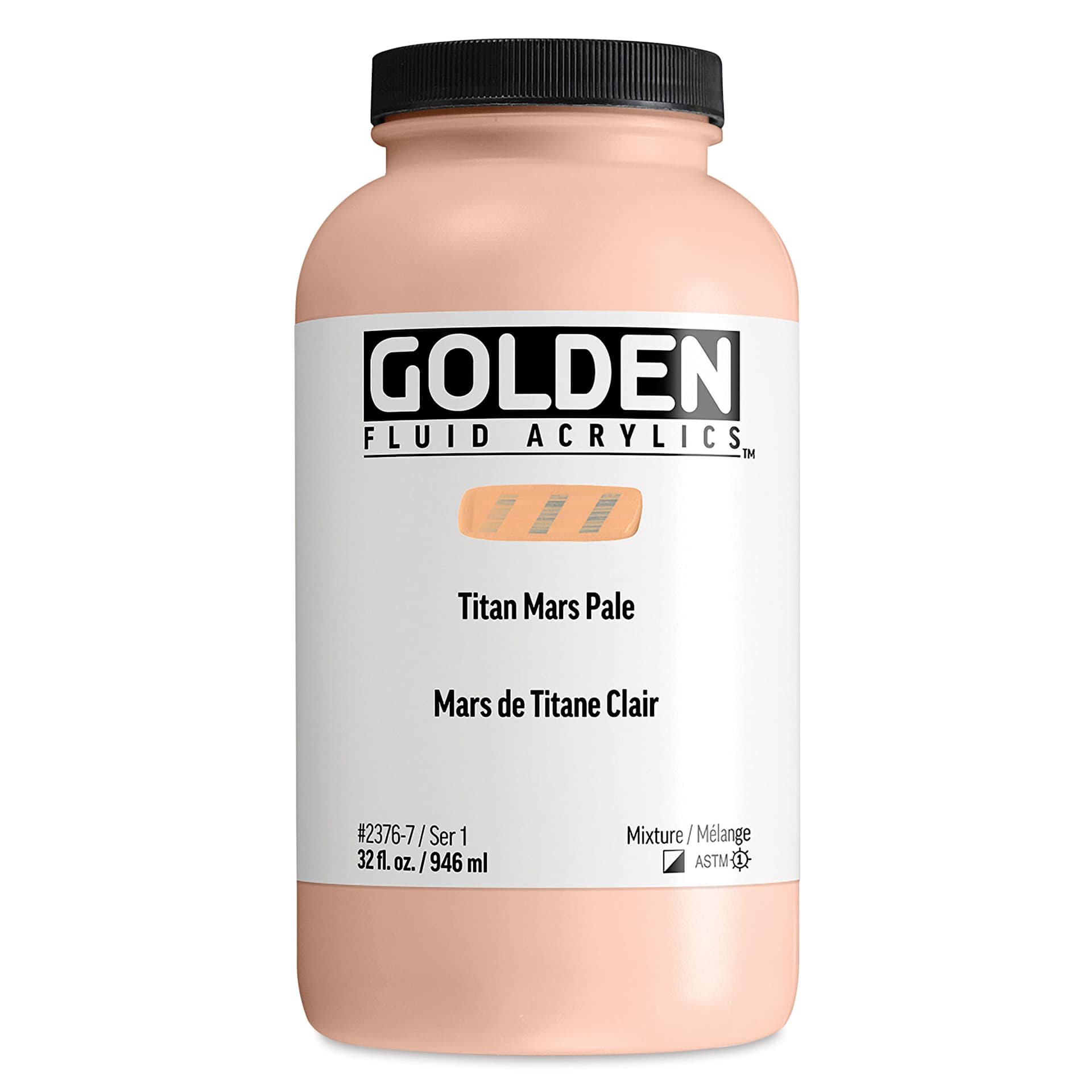 Golden Fluid Acrylic - Titan Mars Pale, 32 oz bottle