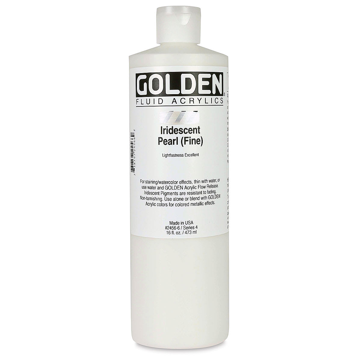 Golden Fluid Acrylics - Iridescent Pearl (Fine), 16 oz bottle